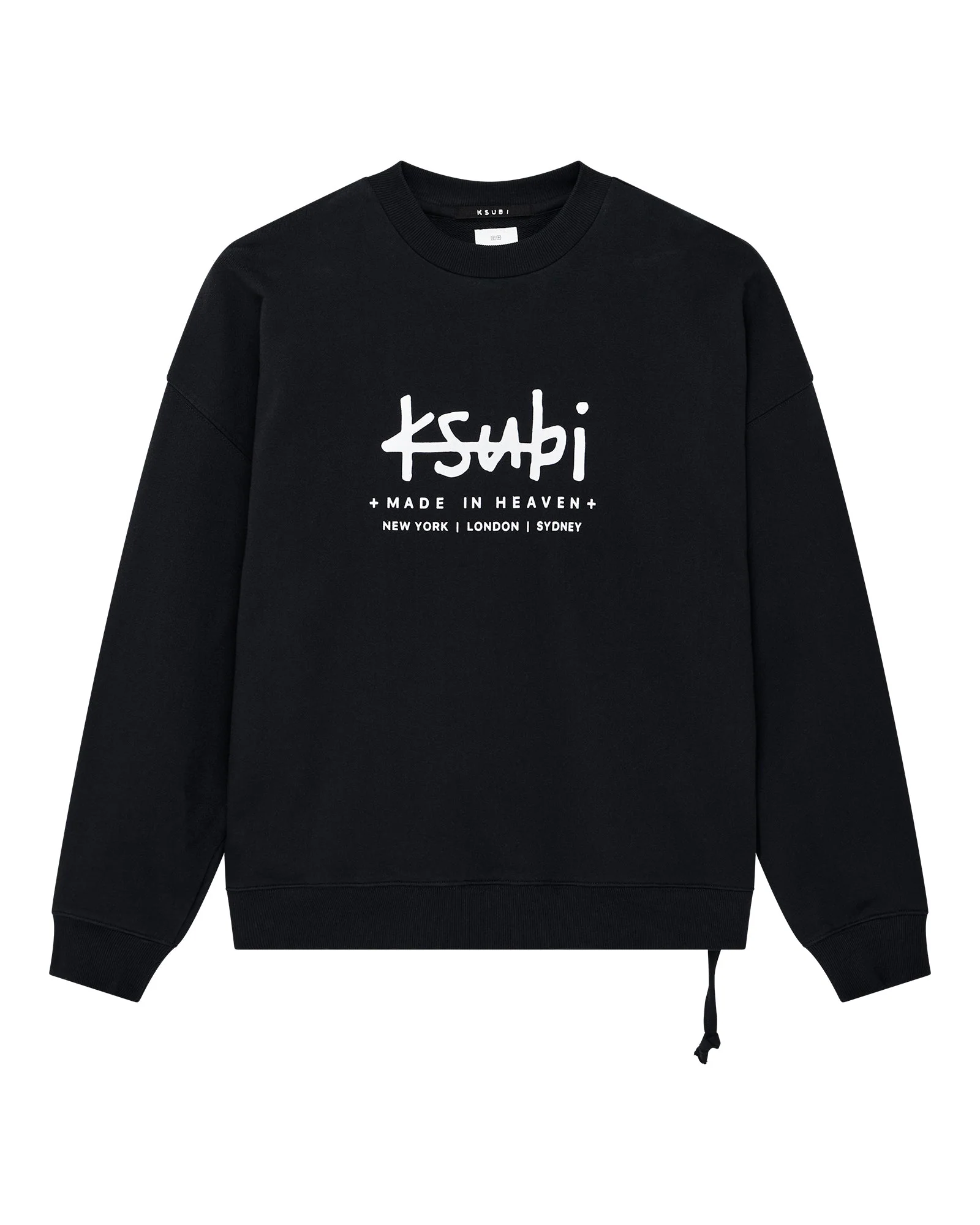 PLATED EKCESS CREWNECK JET BLACK