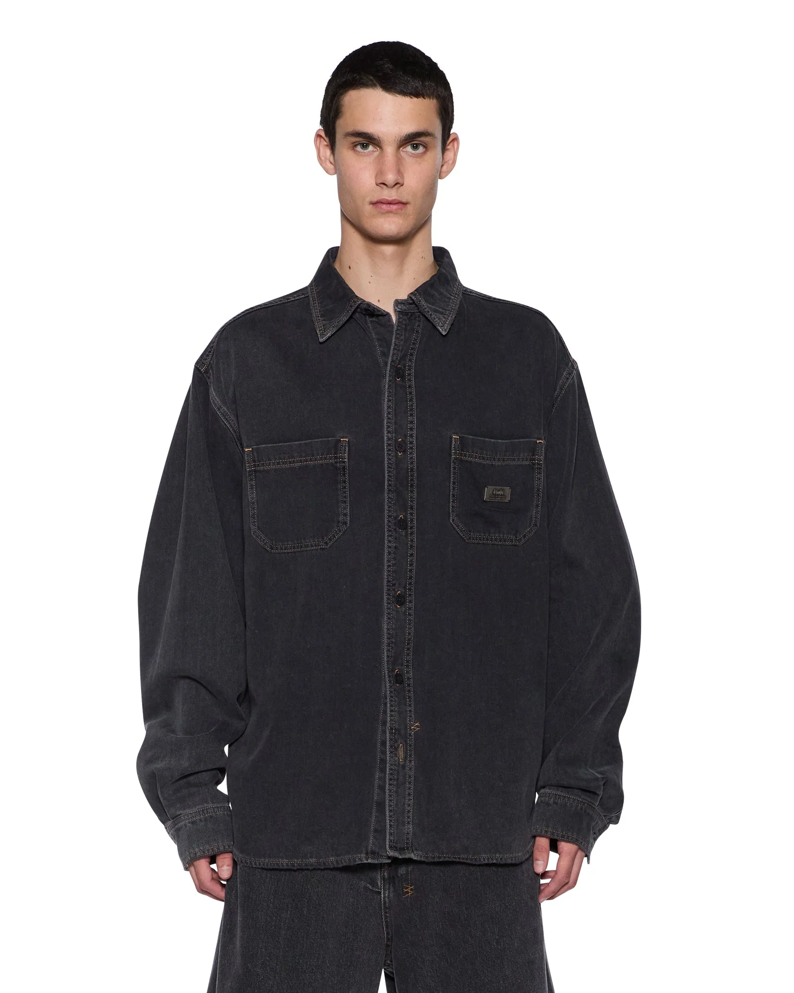VULTURE DENIM LS SHIRT BAXTER BLACK