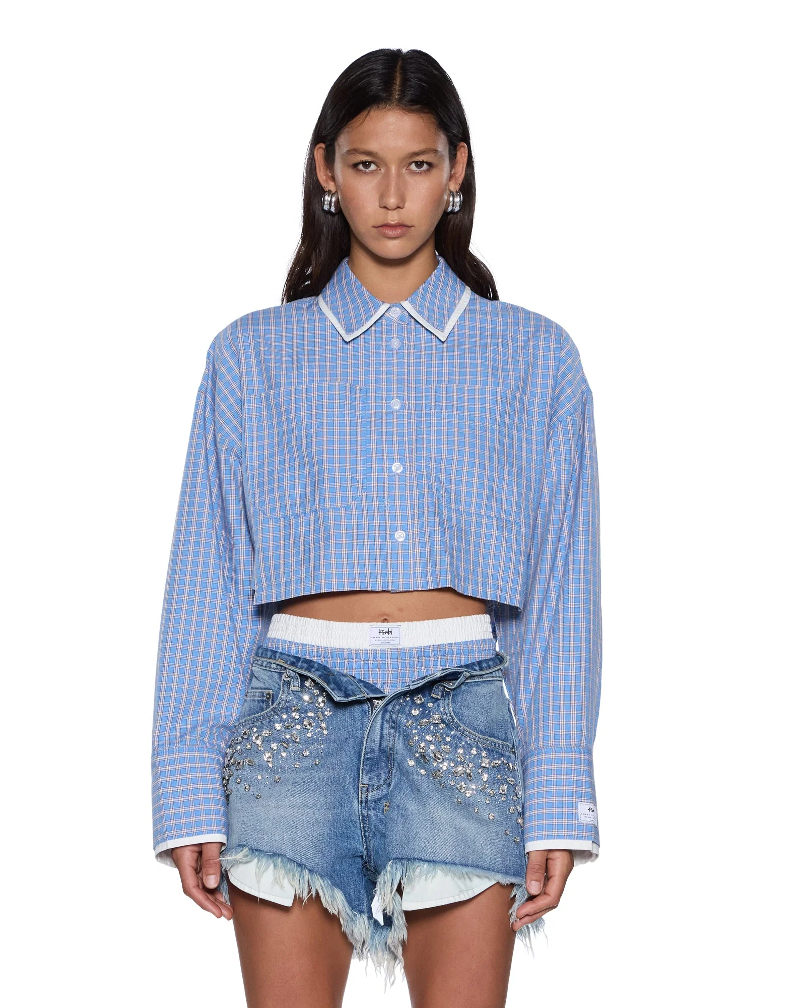 BALTER LS SHIRT BLU CHECK