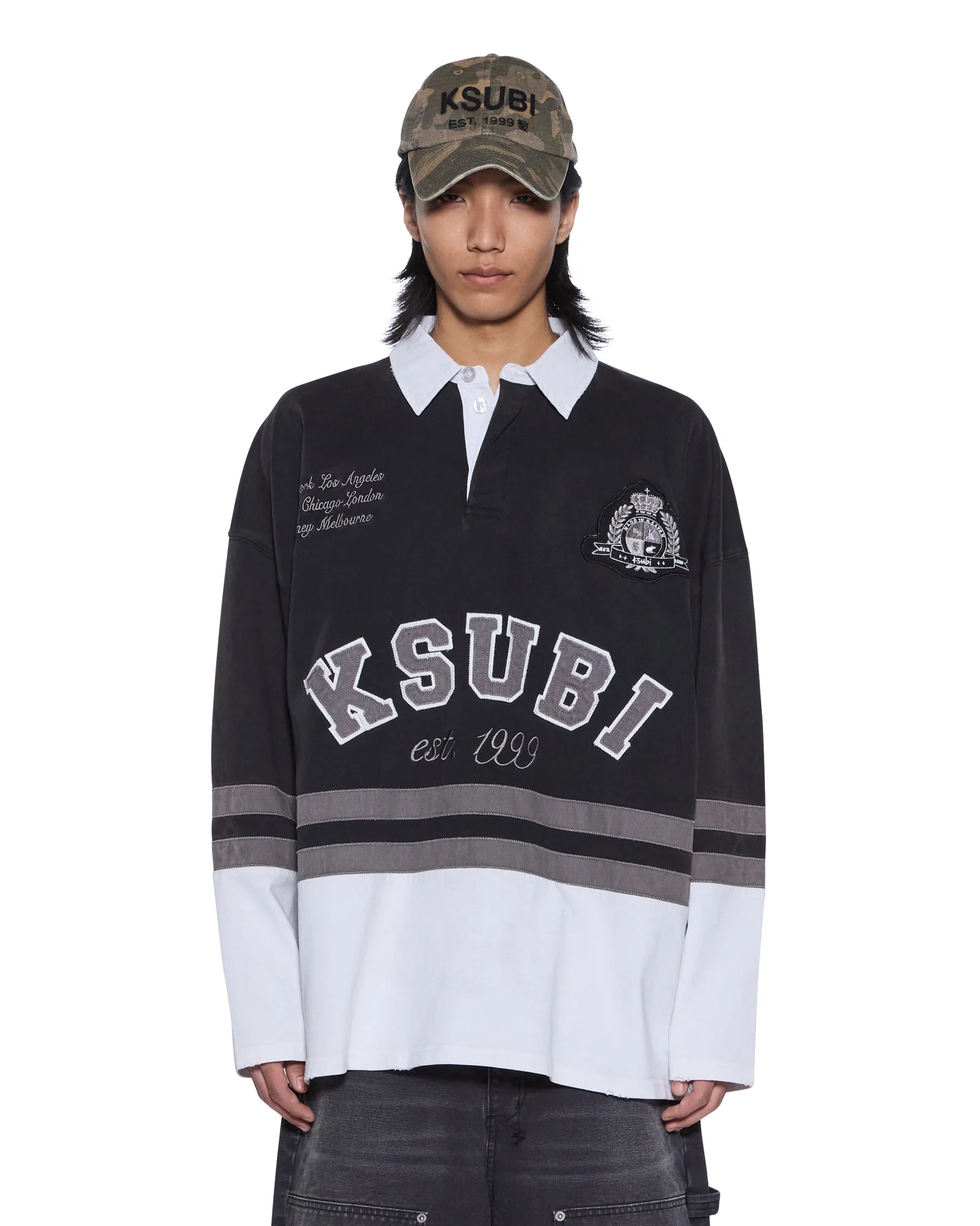 DUKE RUGBY LS JERSEY BLACK