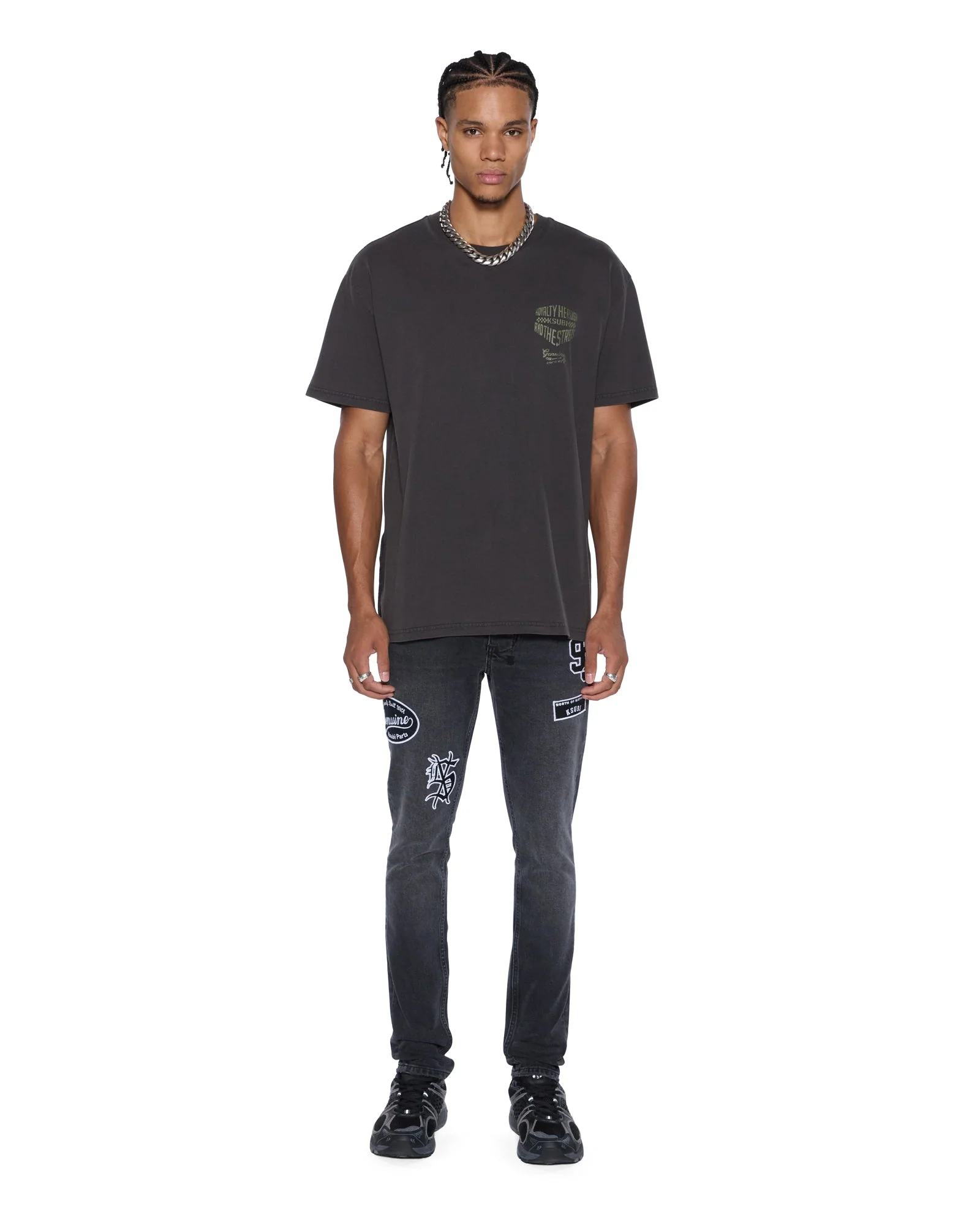 GARAGE BIGGIE SS TEE FADED BLACK