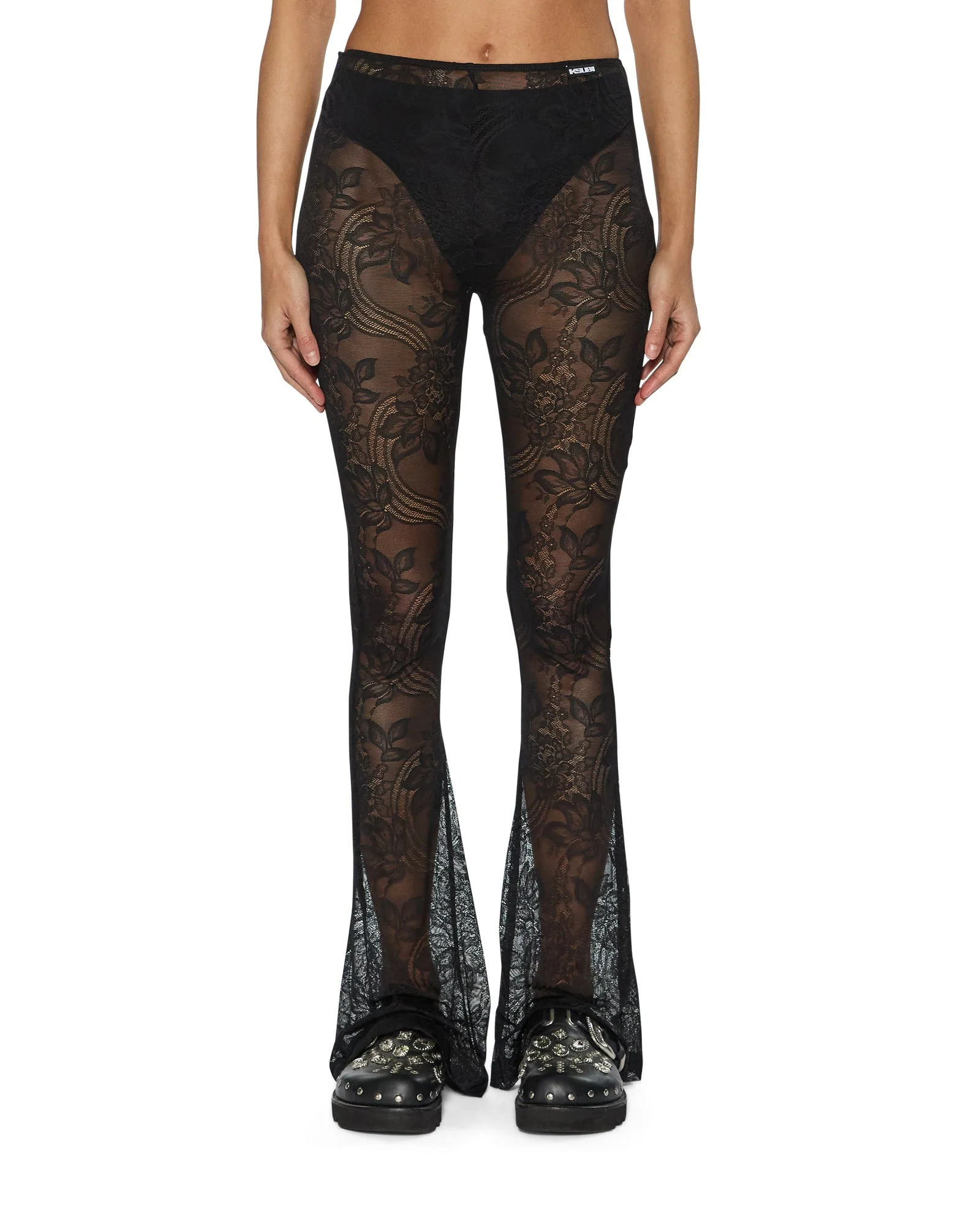 FLARE PANT BLACK LACE