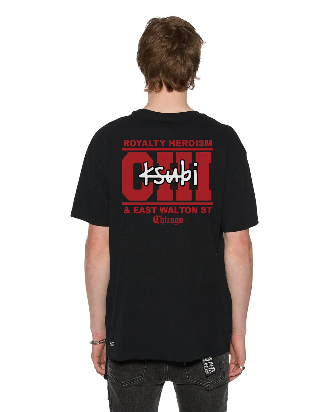 CHICAGO AND THE STREETS SS BIGGIE TEE BLACK