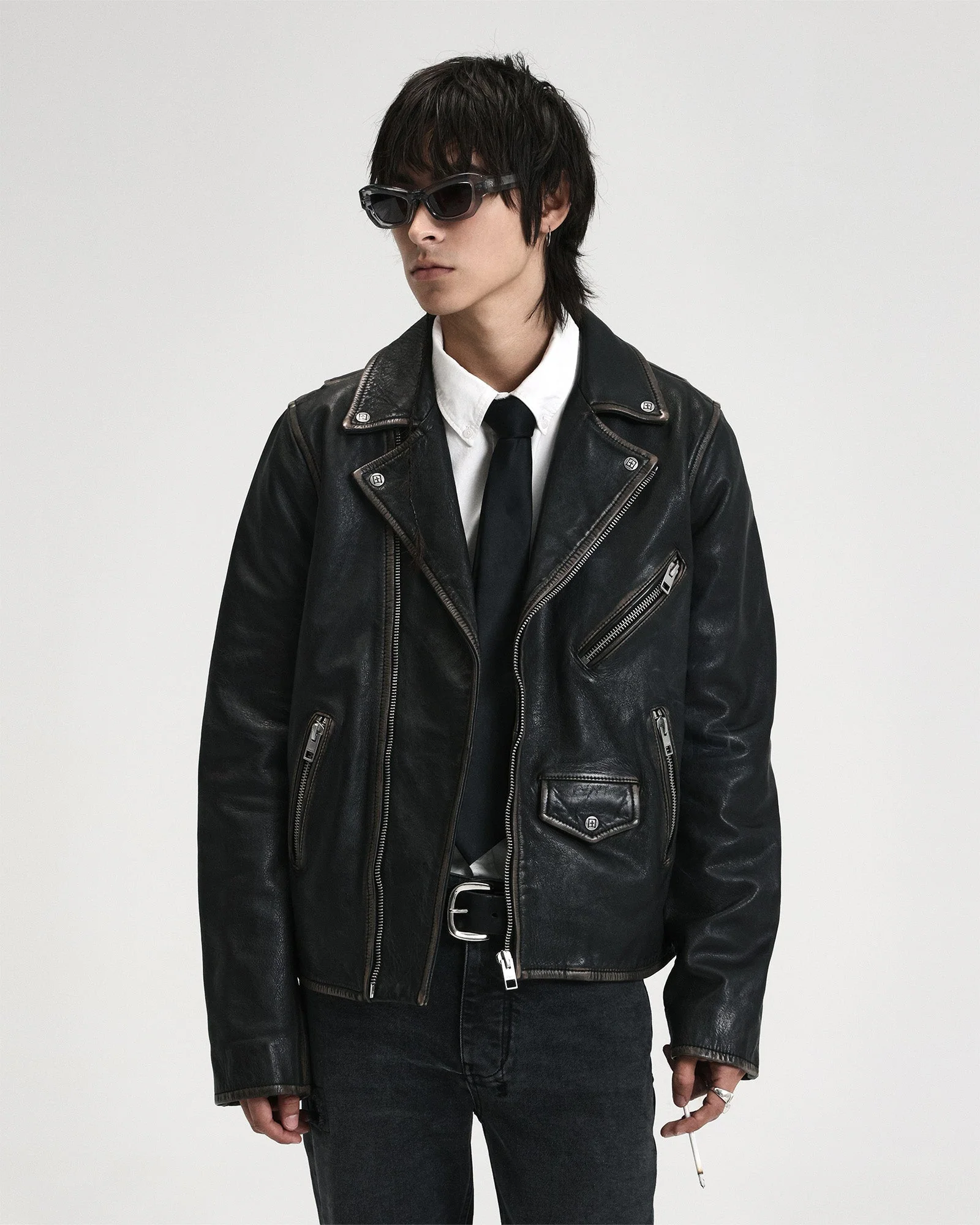 CAPITOL LEATHER JACKET BLACK
