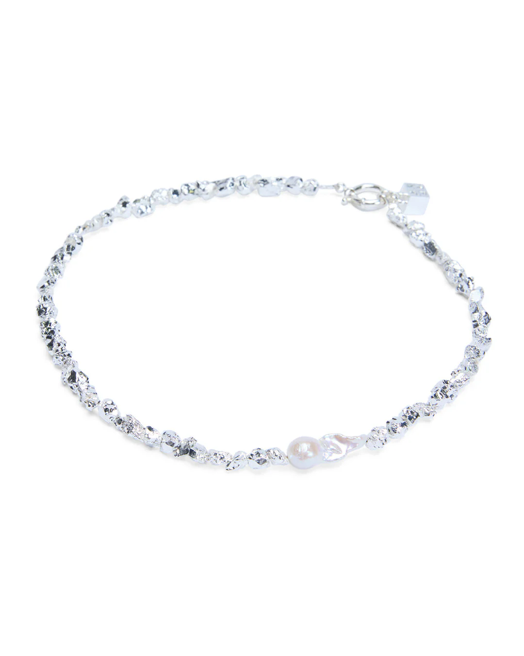UNCUT SILVER CHOKER
