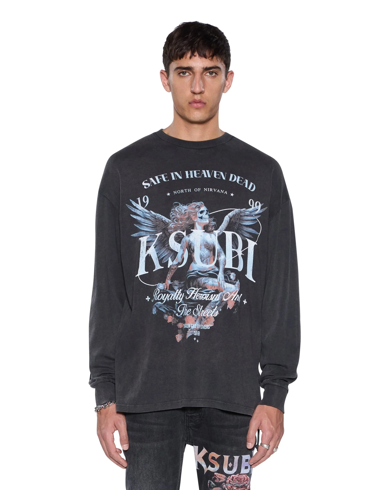 SPIRIT EKCESS LS TEE ACID BLACK