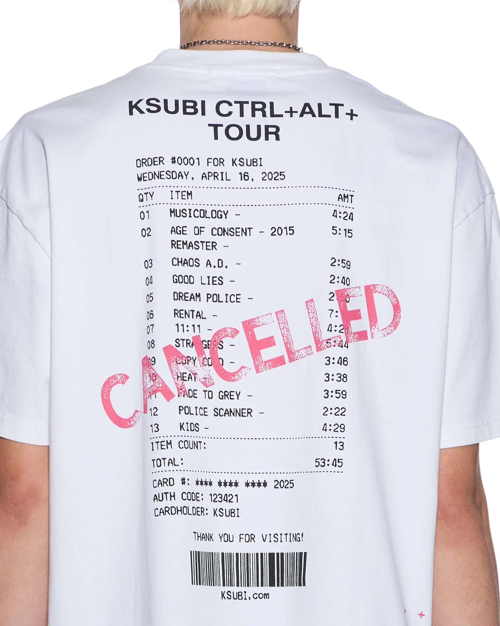 FORCE QUIT SS HALEN TEE OFF WHITE