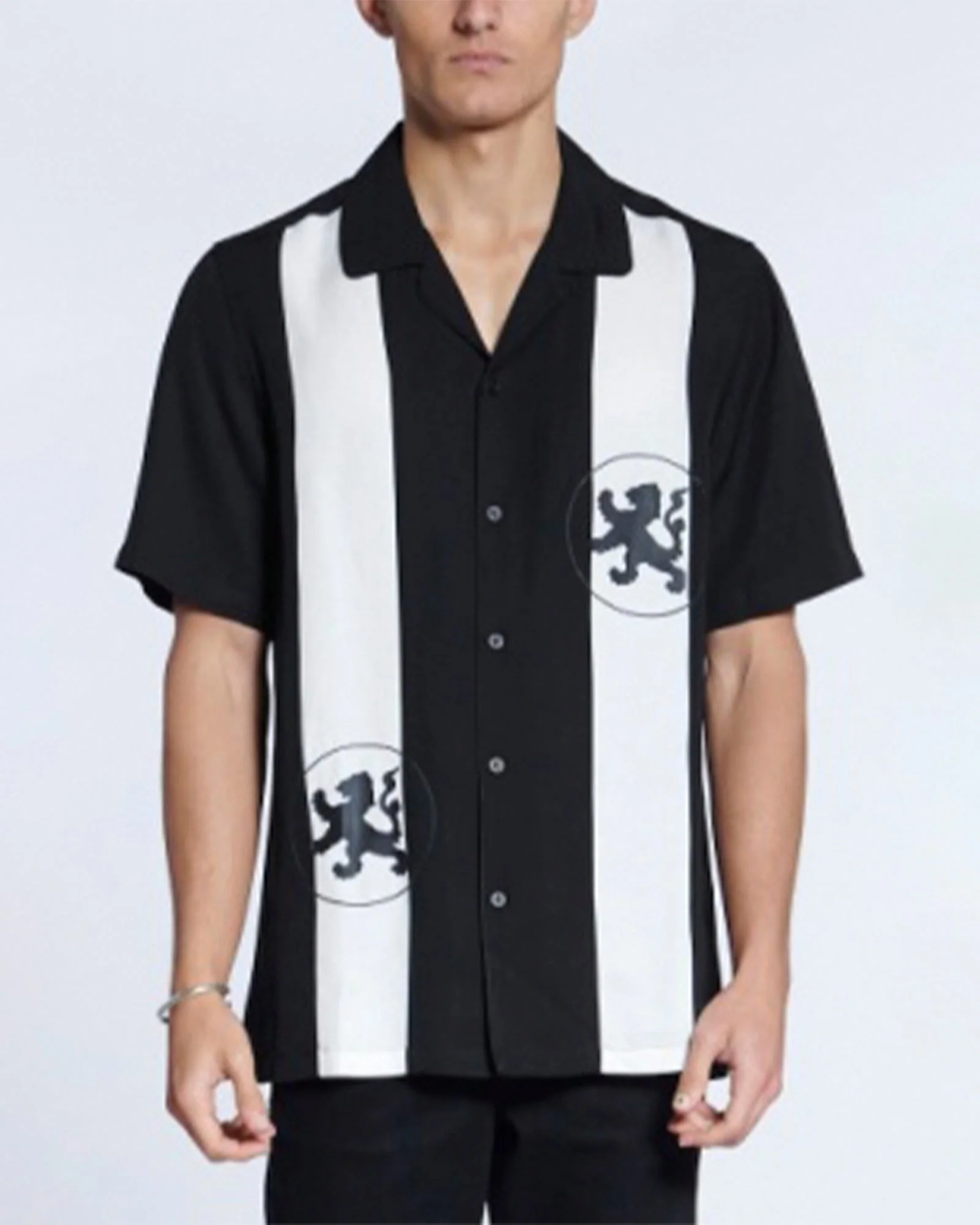 LION RESORT SS SHIRT PANELED
