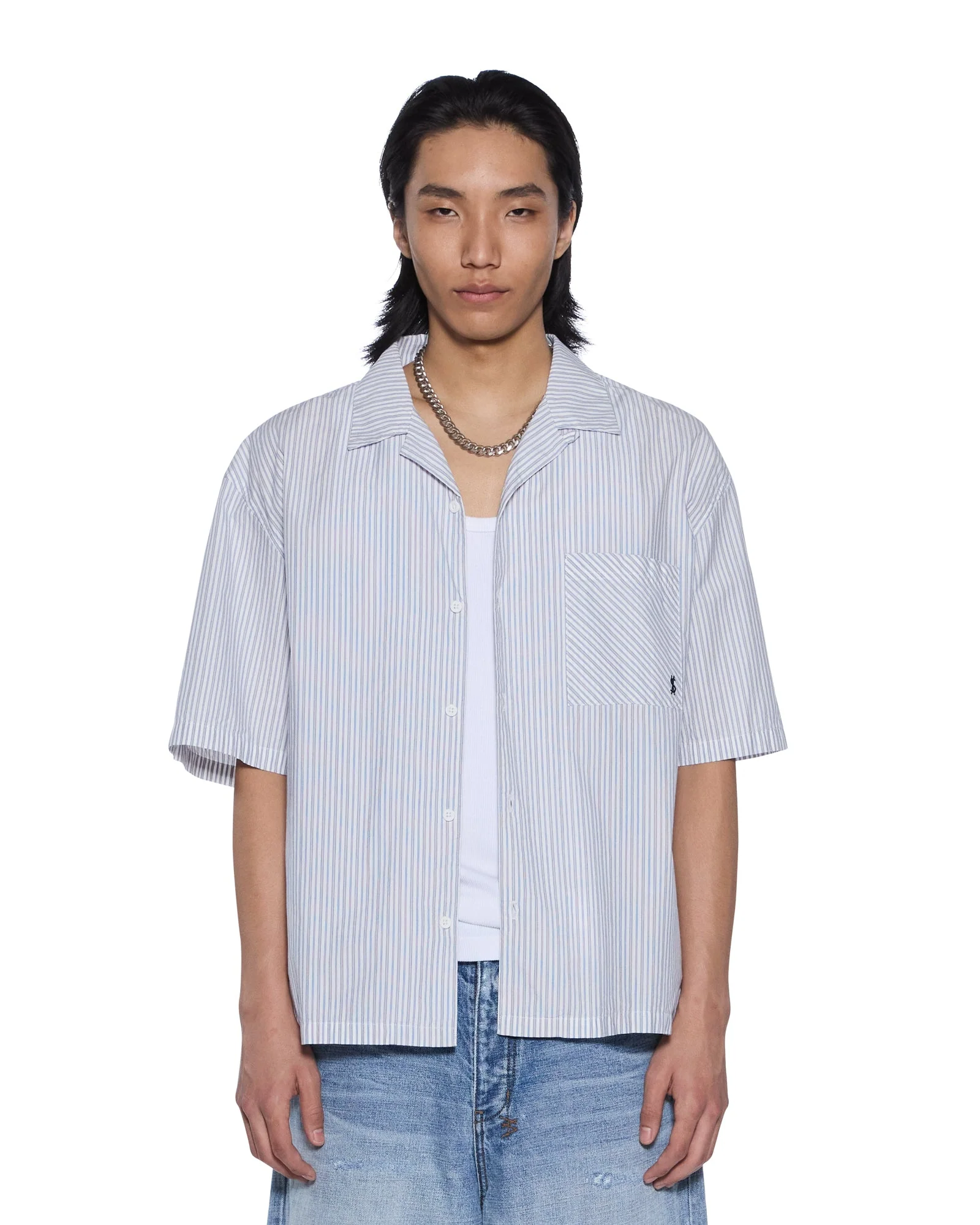 DINER SS SHIRT BLUE STRIPE