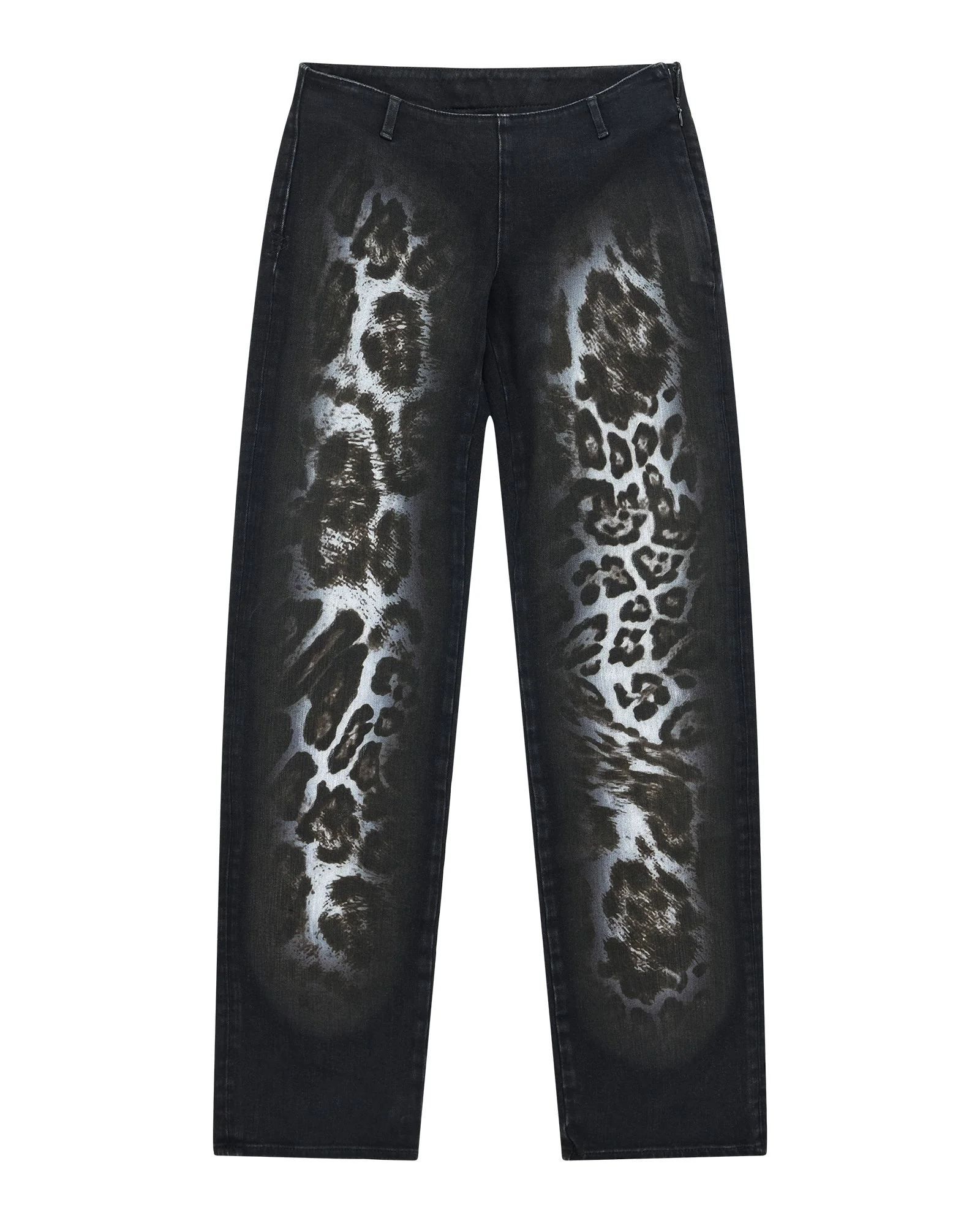 MOWALOLA JEAN BLACK CHEETAH