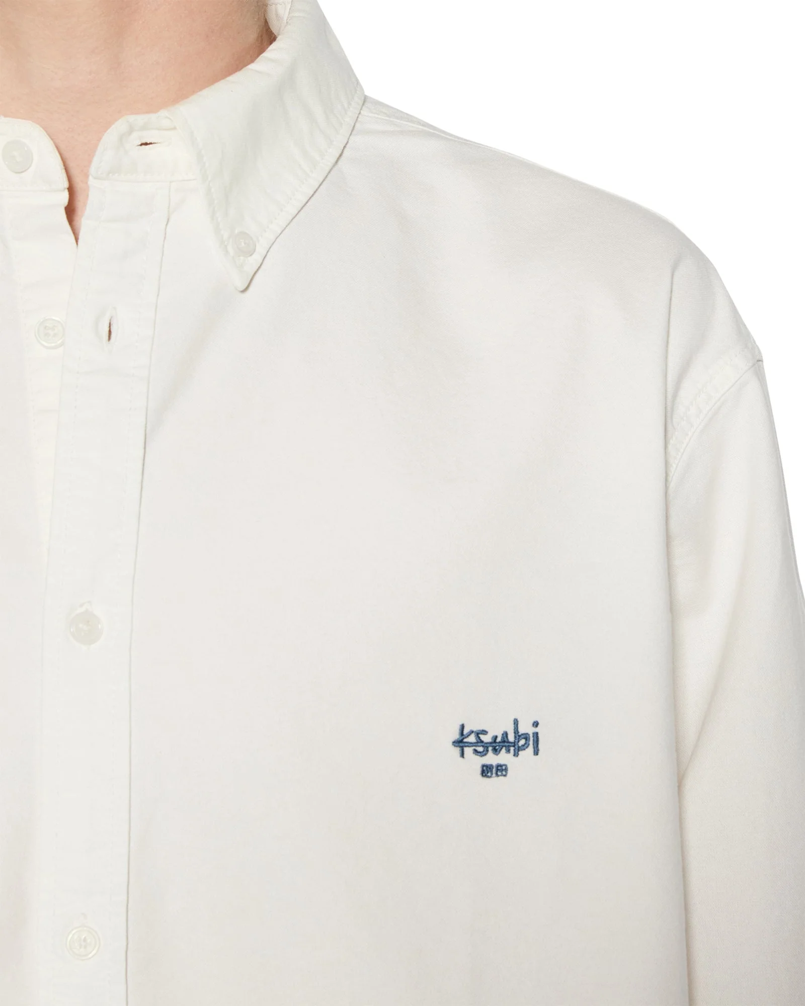 KSIGNATURE BUTTON DOWN LS SHIRT WHITE