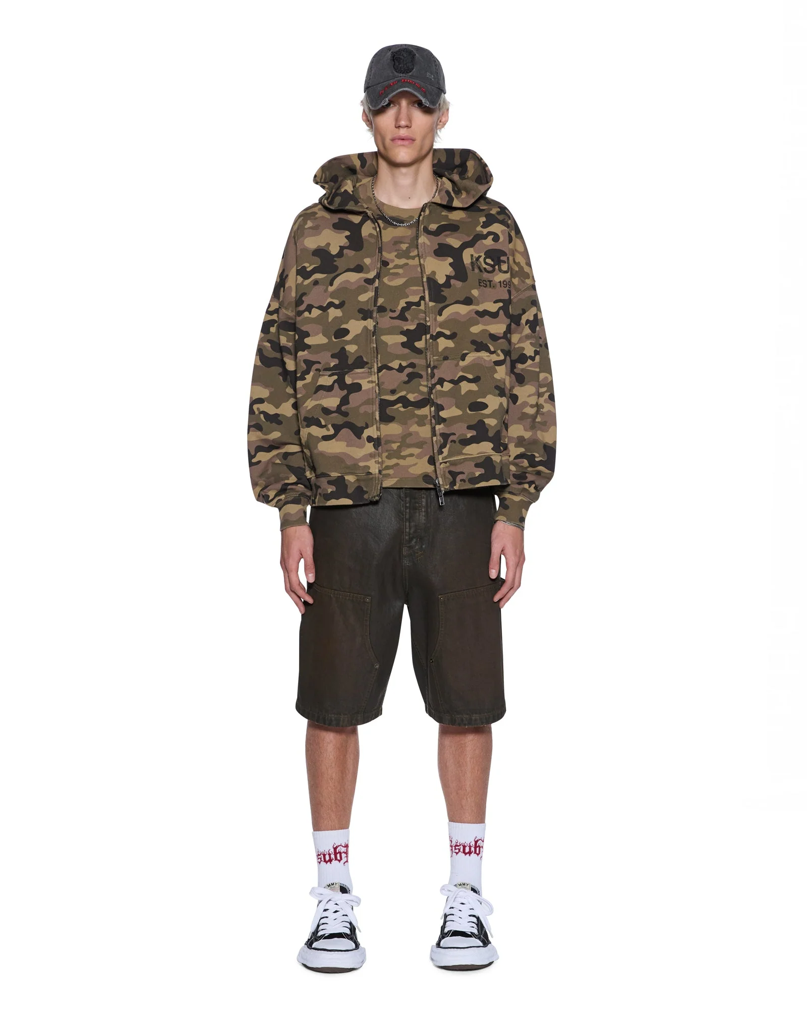 ZIP THRU HALEN HOODIE CAMO