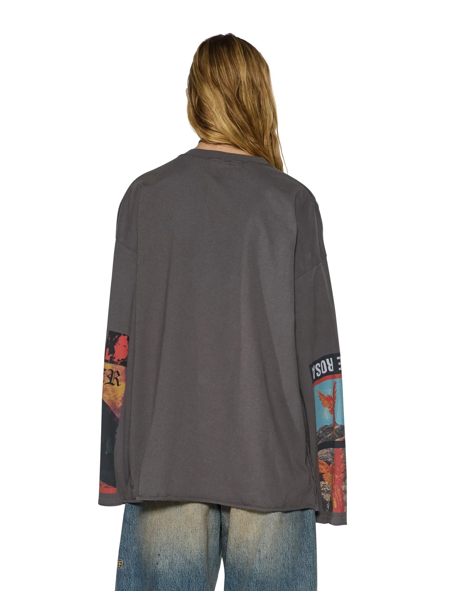 ALTAR LS BOYFRIEND TEE CHARCOAL