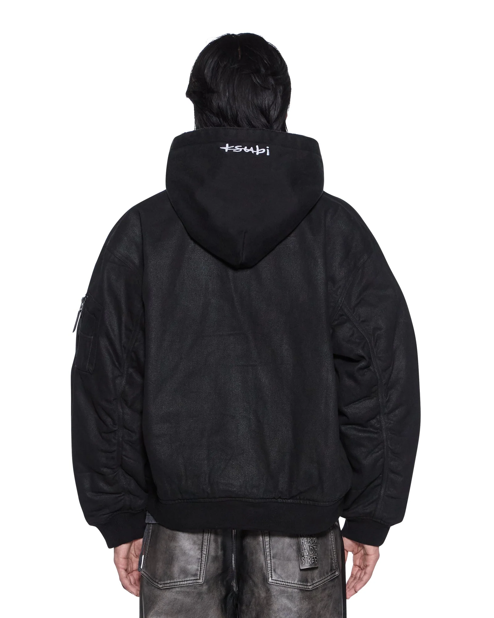 SIN CITY PLATED WAXED JACKET BLACK