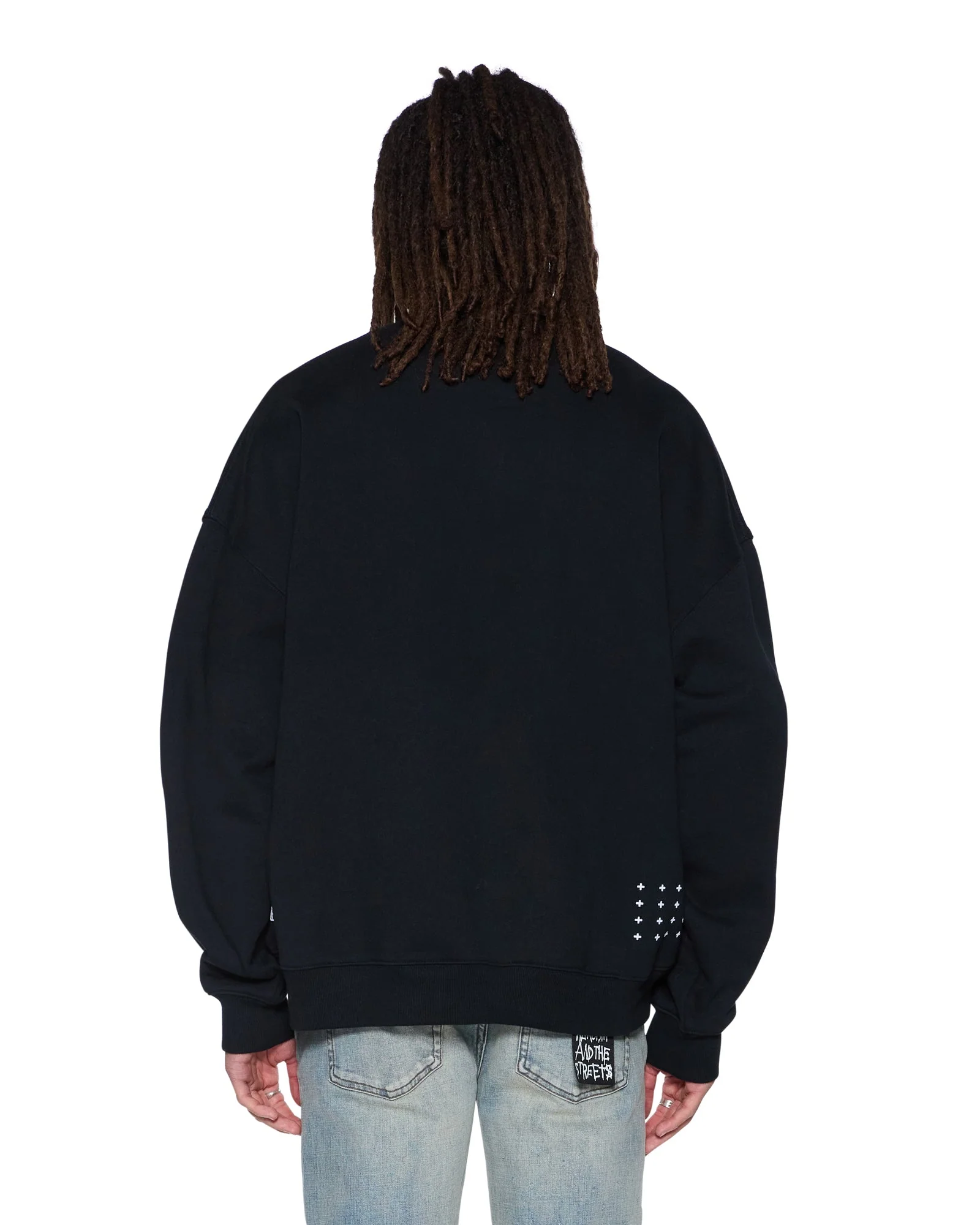 PLATED EKCESS CREWNECK JET BLACK