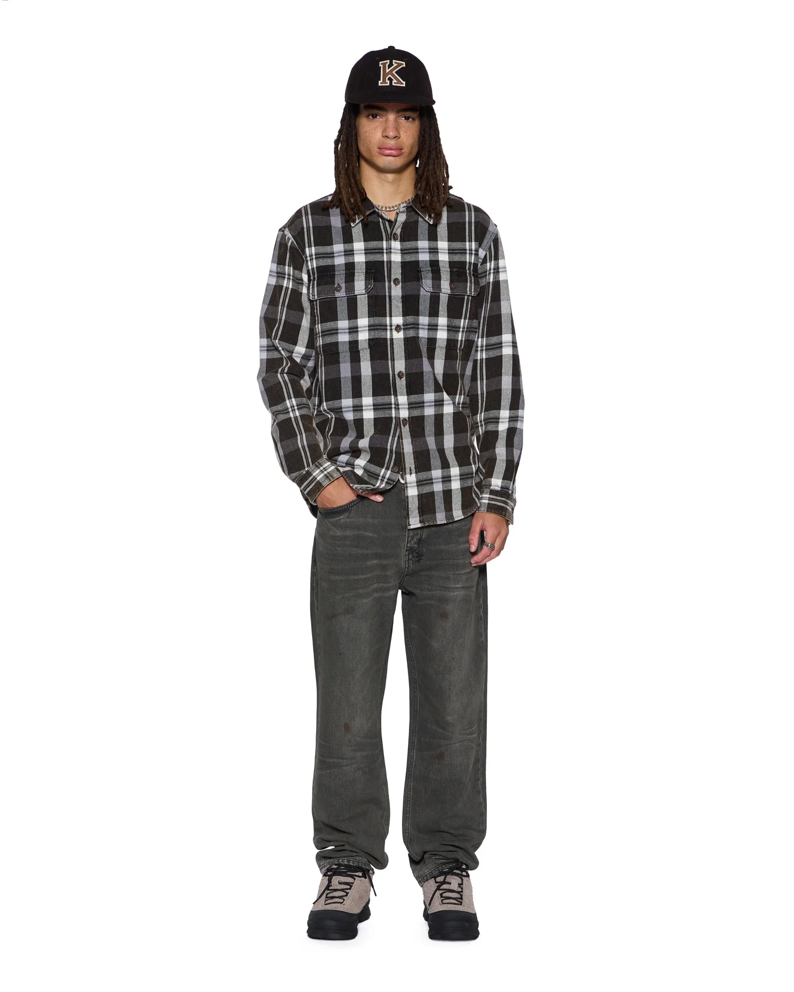 ROSEBOWL LS SHIRT 1999 BLACK CHECK