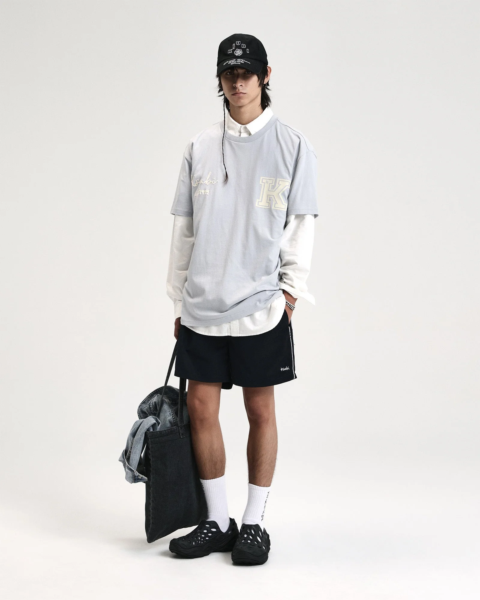 SALUD BIGGIE SS TEE BLUE MIST