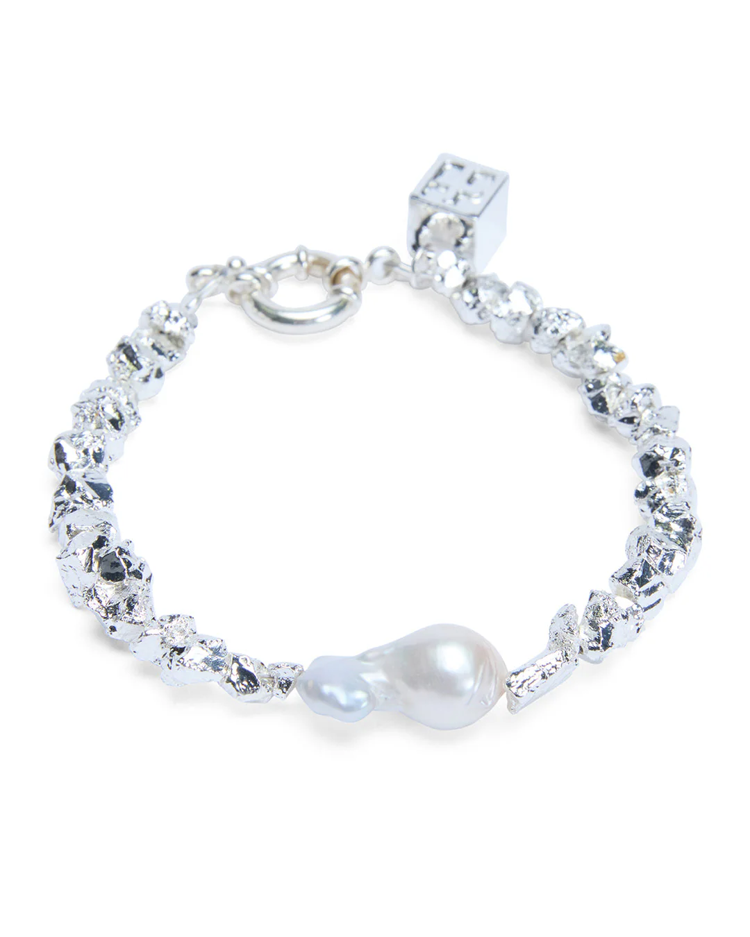 UNCUT SILVER BRACELET