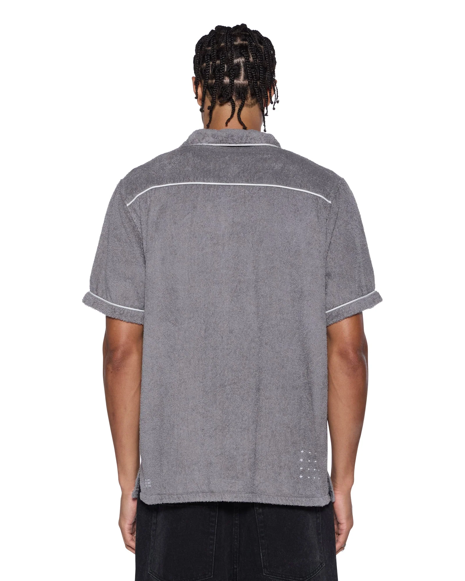 LOUNGE SS RESORT SHIRT CHARCOAL