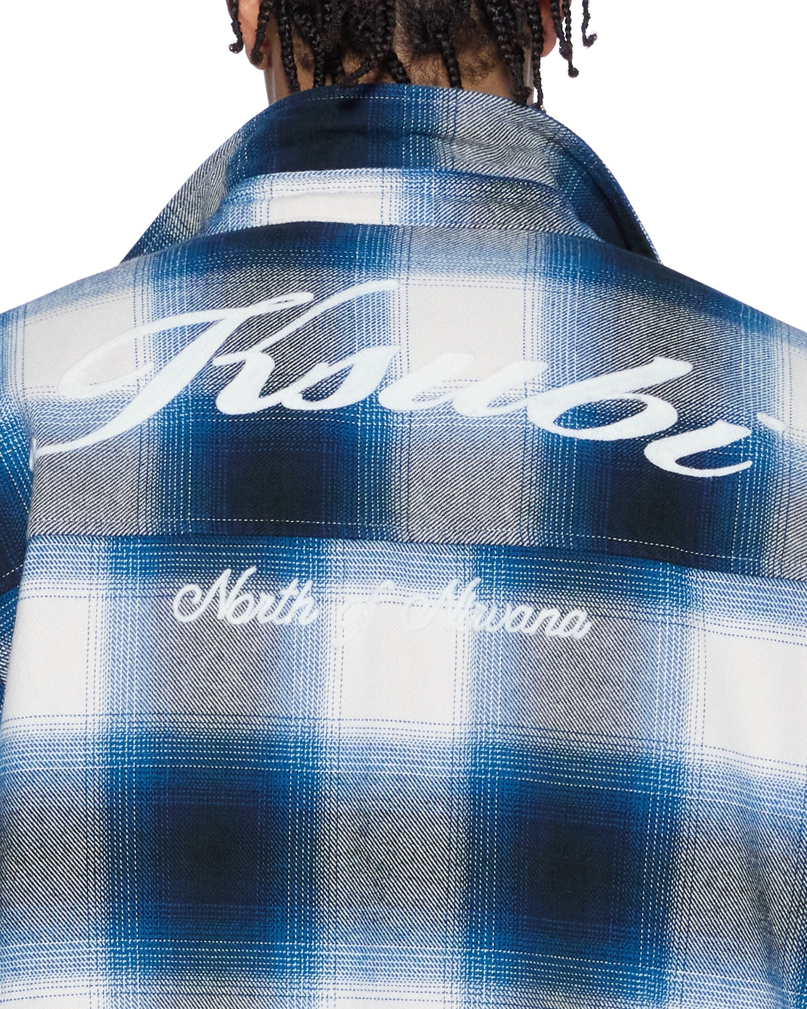 ROSEBOWL LS SHIRT SALTED BLUE