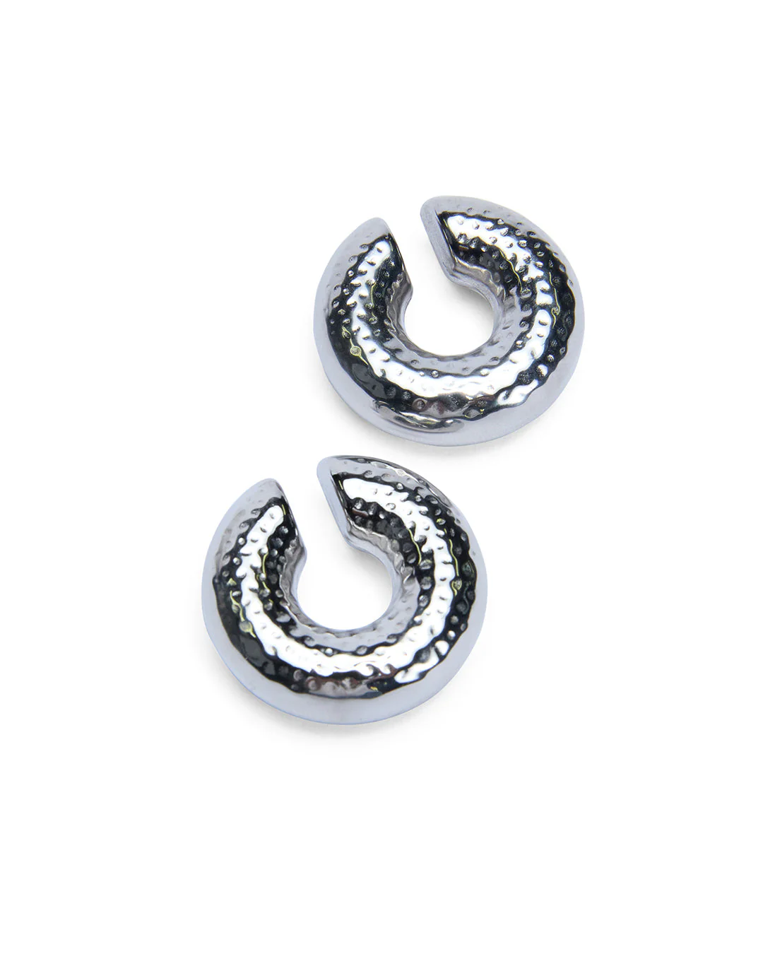 SILVER RIPPLE EAR CUFF