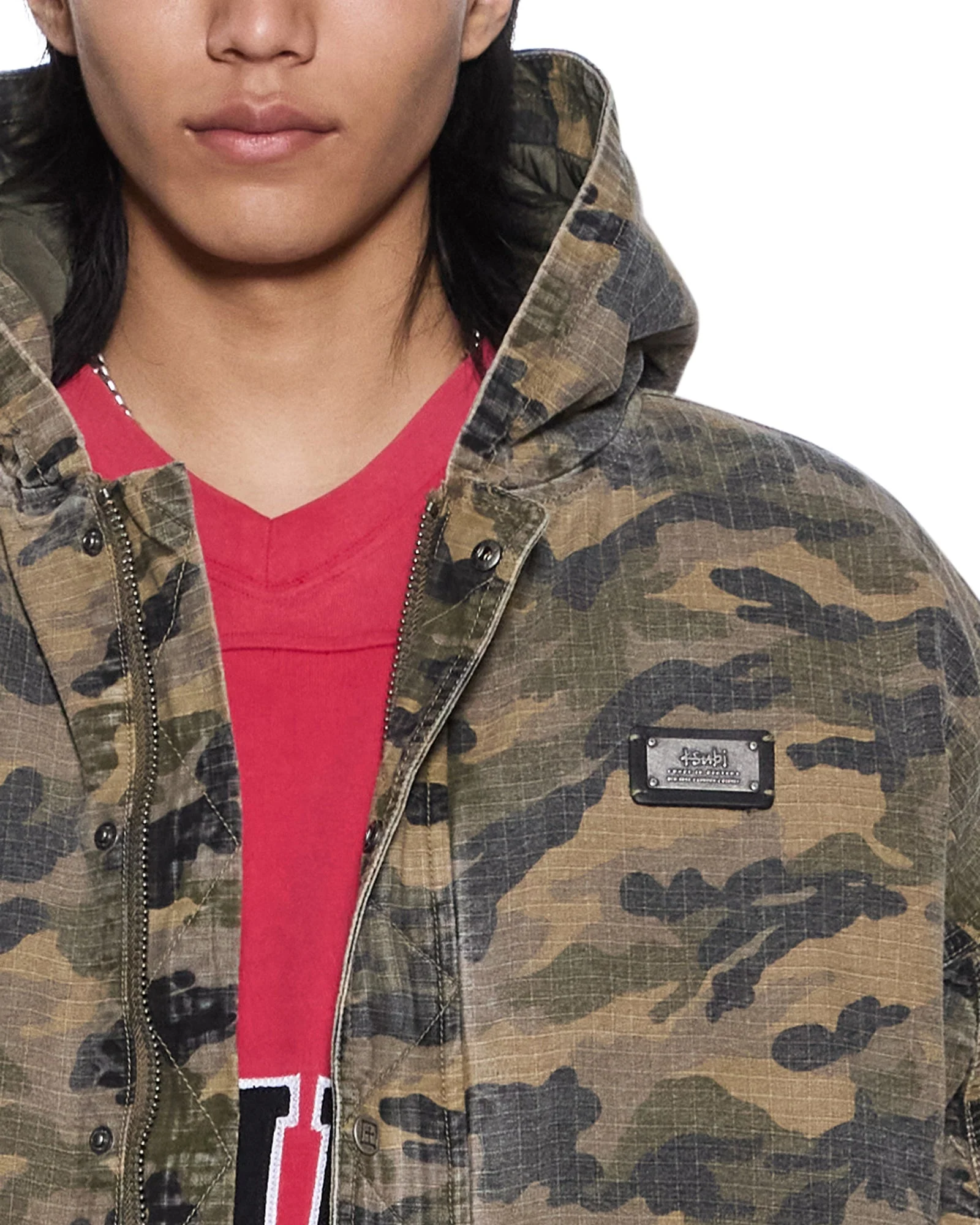 PLATED BOMBER JACKET CAMO