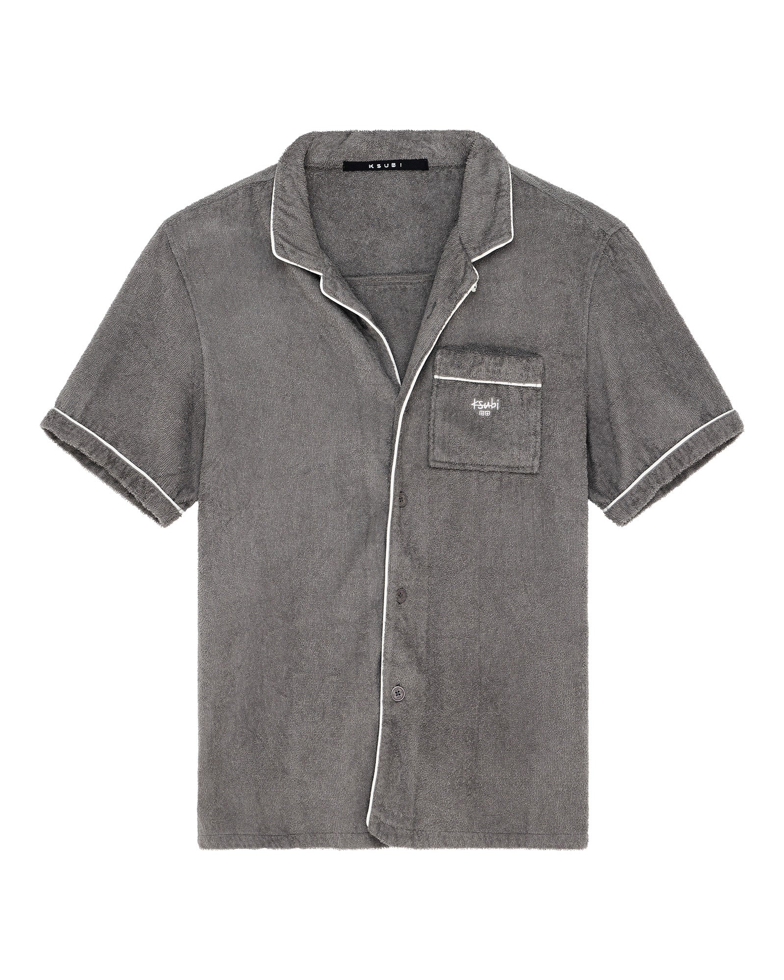 LOUNGE SS RESORT SHIRT CHARCOAL