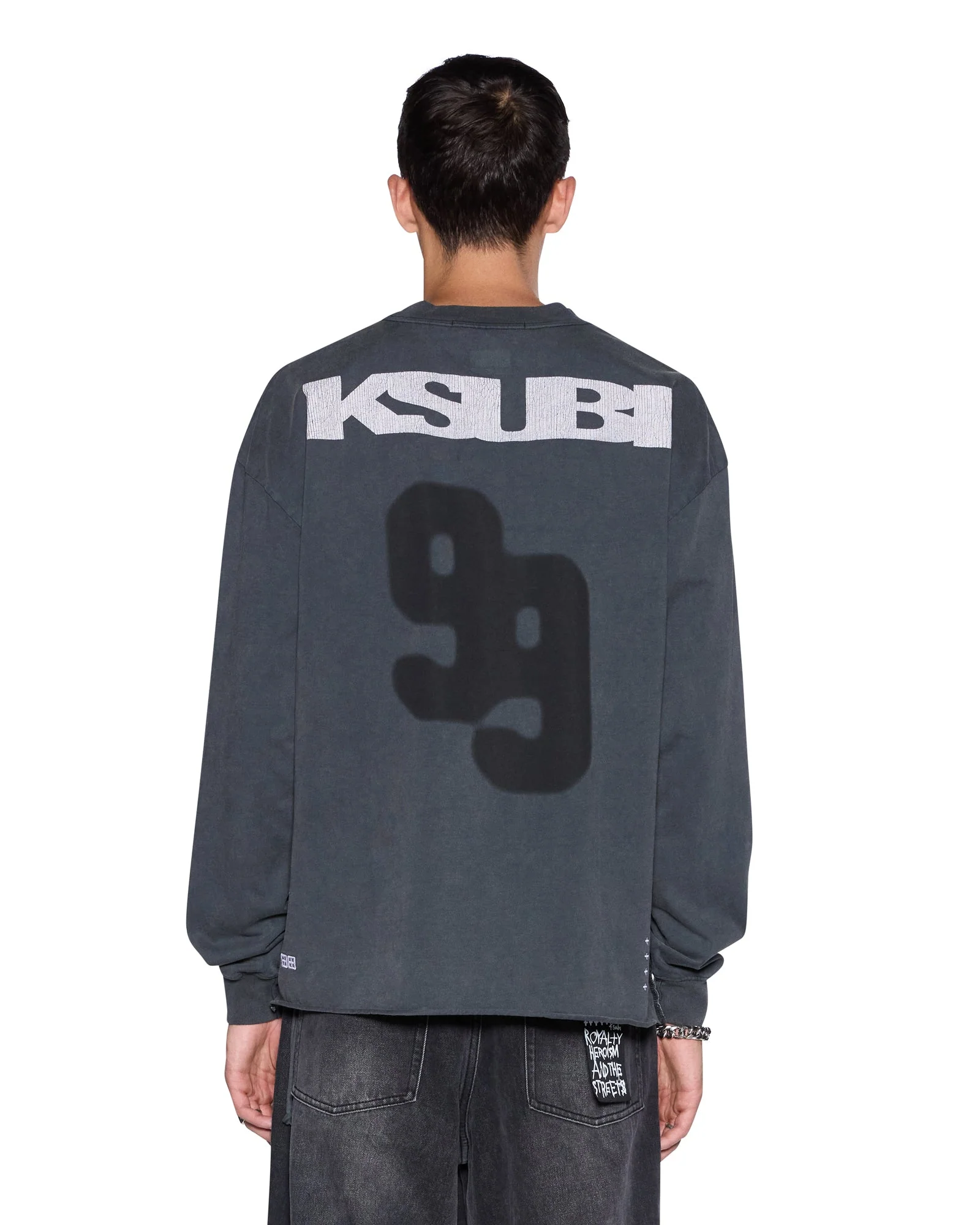 RUGGED EKCESS LS TEE BLASTED BLACK