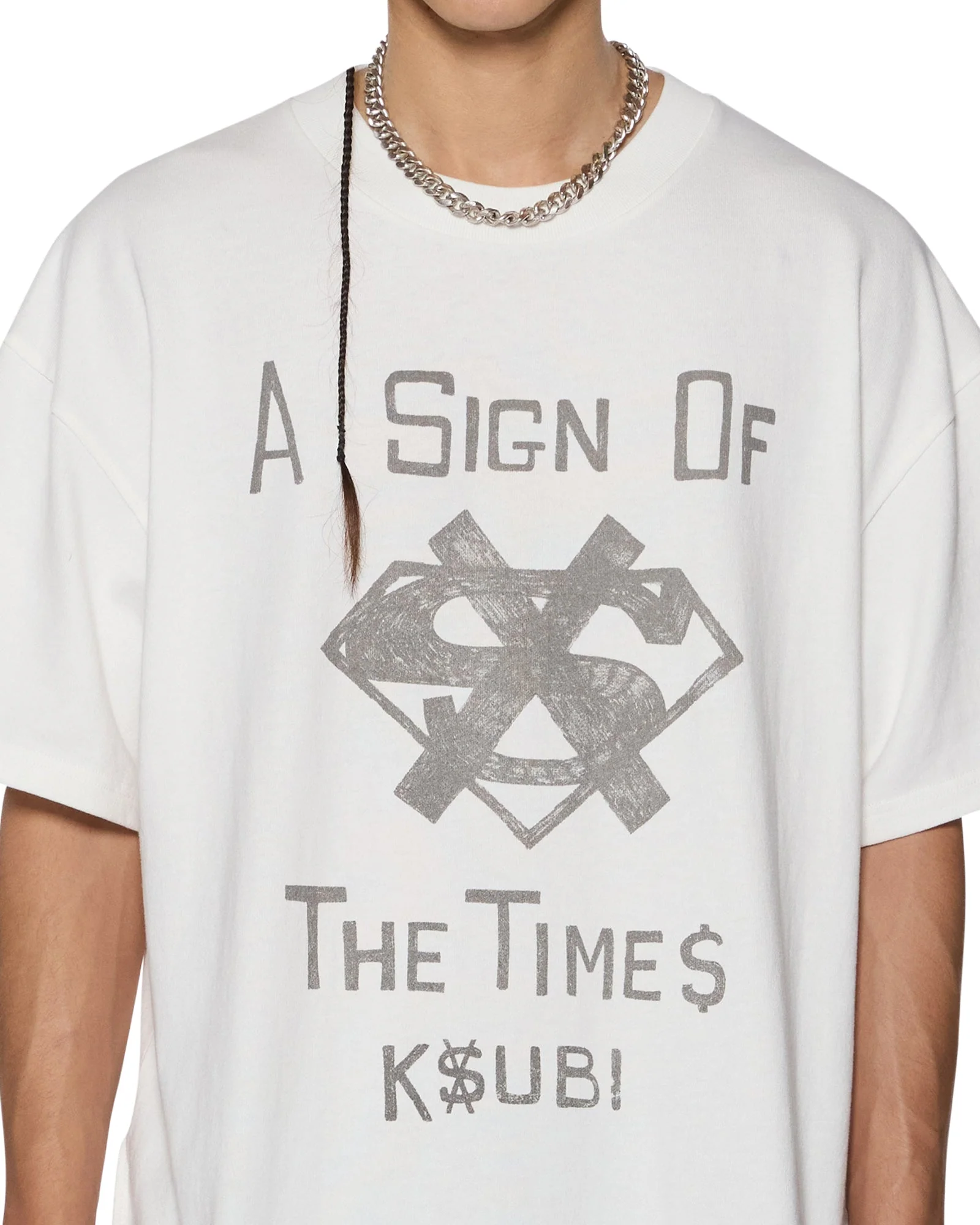 THE SIGN EKCESS SS TEE ANTIQUE WHITE