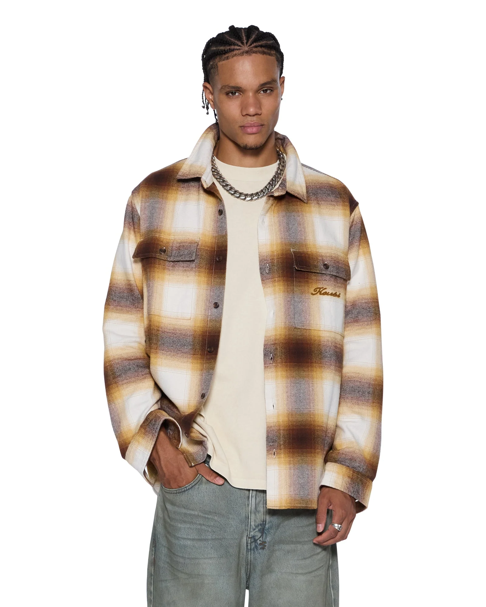 ROSEBOWL LS SHIRT BURNT ORANGE