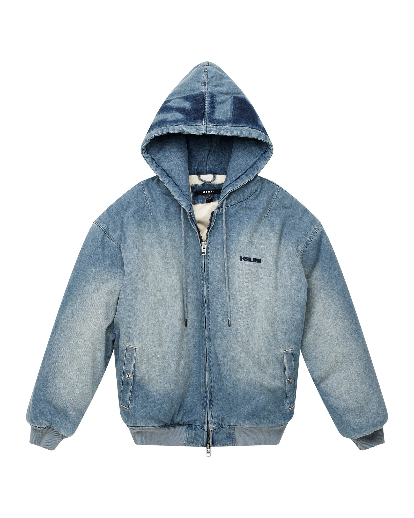 SLOUCH BOMBER JACKET FADED INDIGO