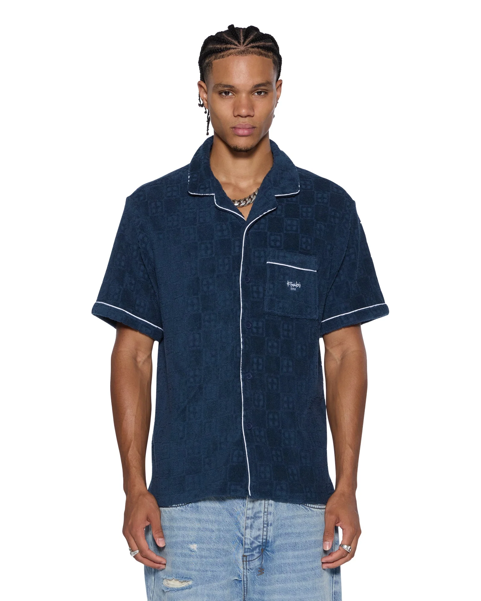 LOUNGE SS RESORT SHIRT NAVY
