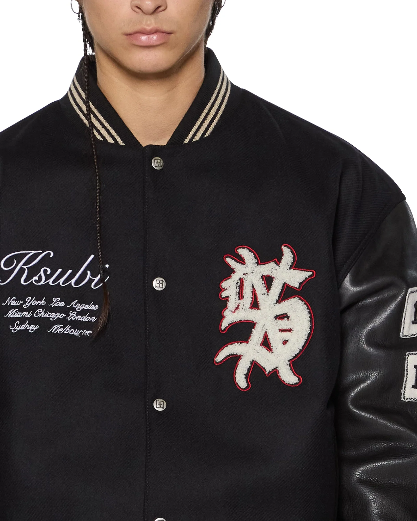 PLAYOFF VARSITY JACKET BLACK