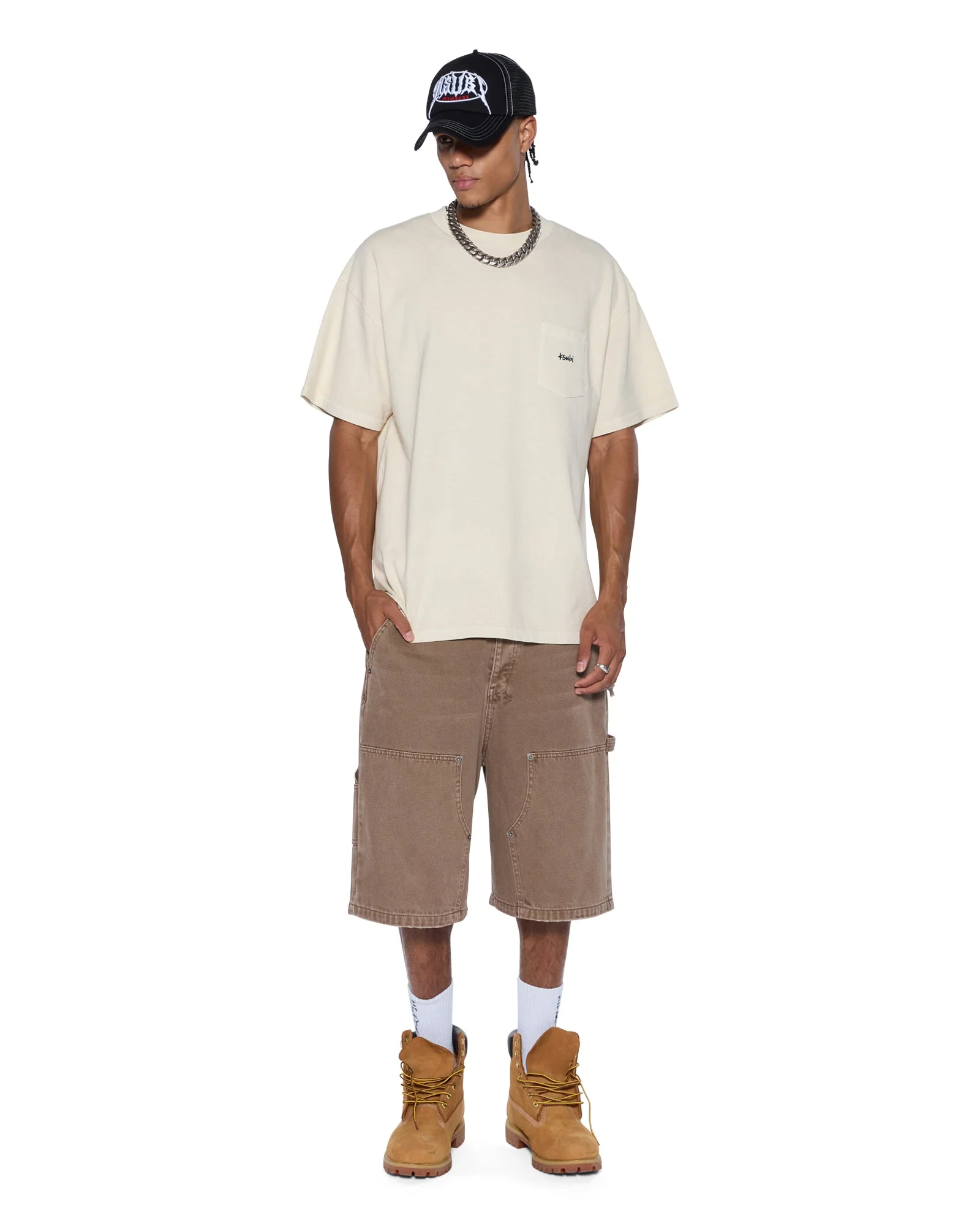 EST EKCESS POCKET SS TEE DESERT