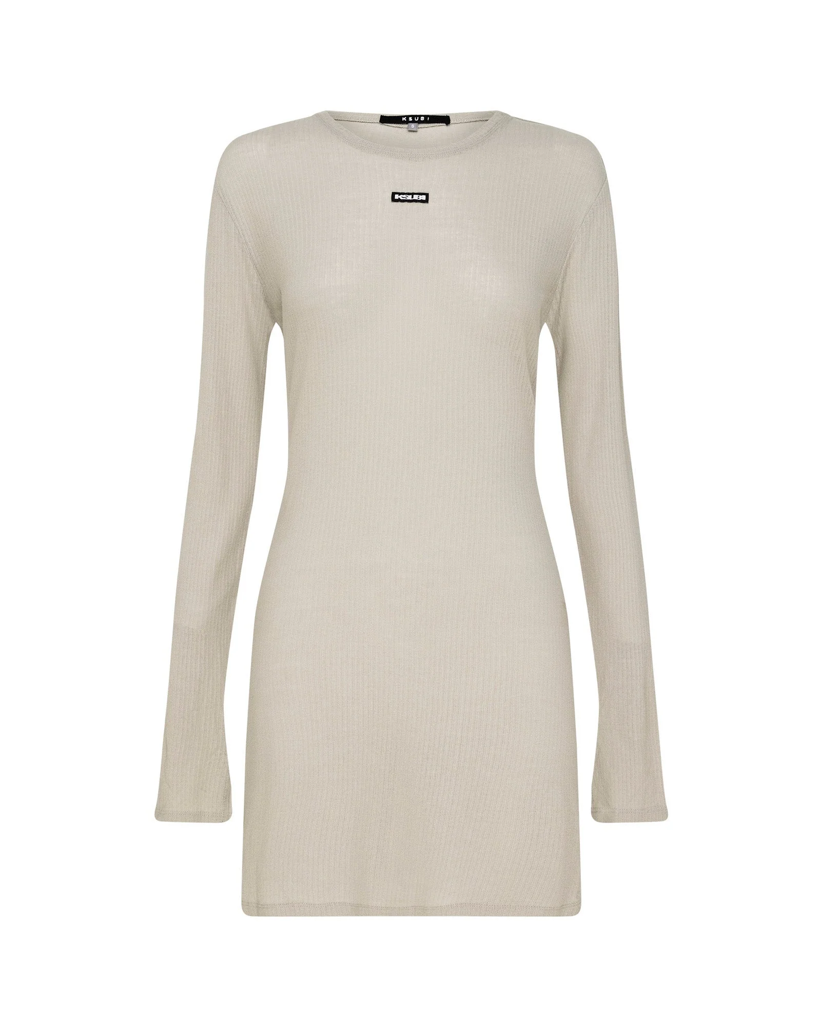 CRAWFORD LS MINI DRESS TAUPE