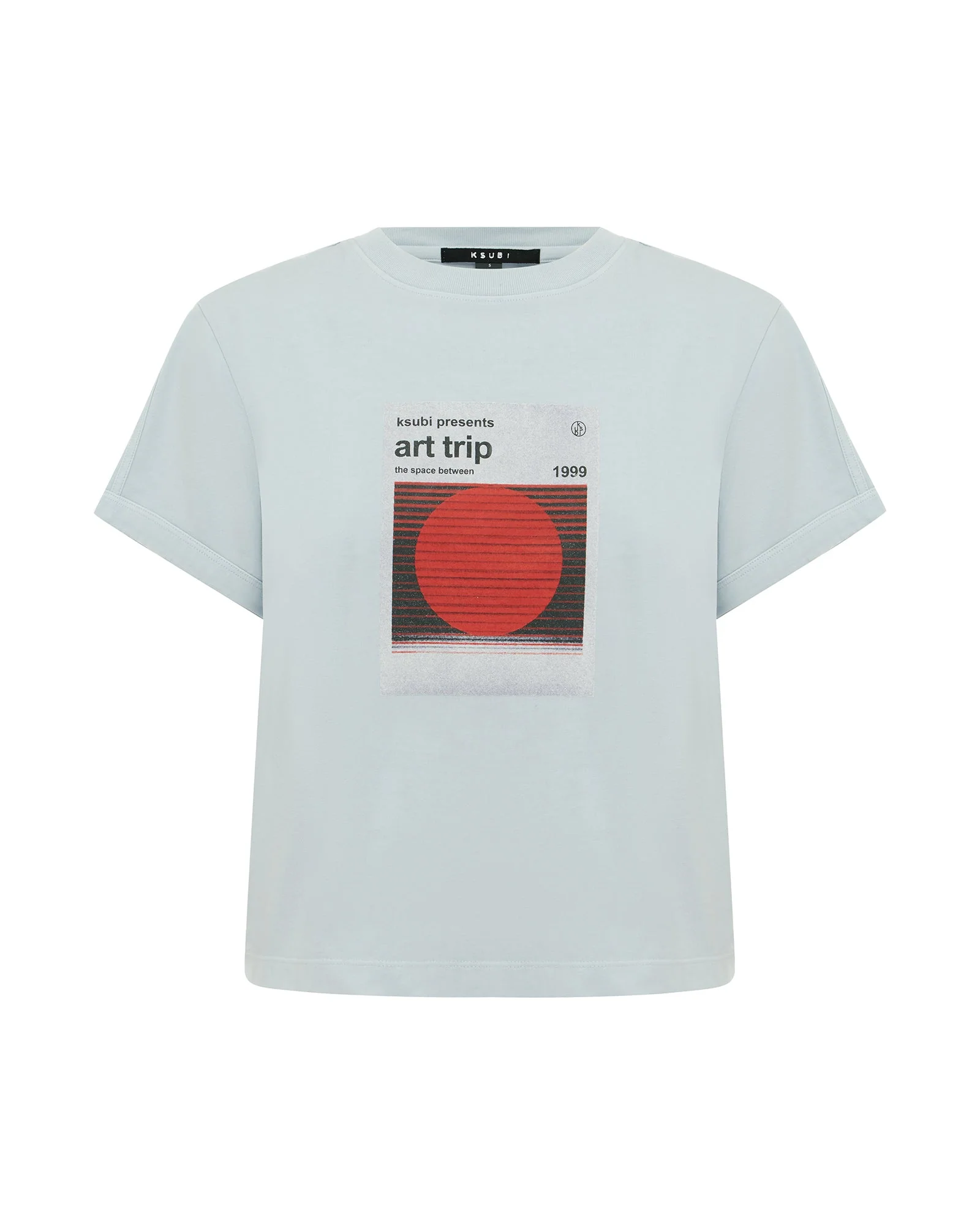 ART TRIP SHRUNKEN CUT OUT TEE ICE MIST