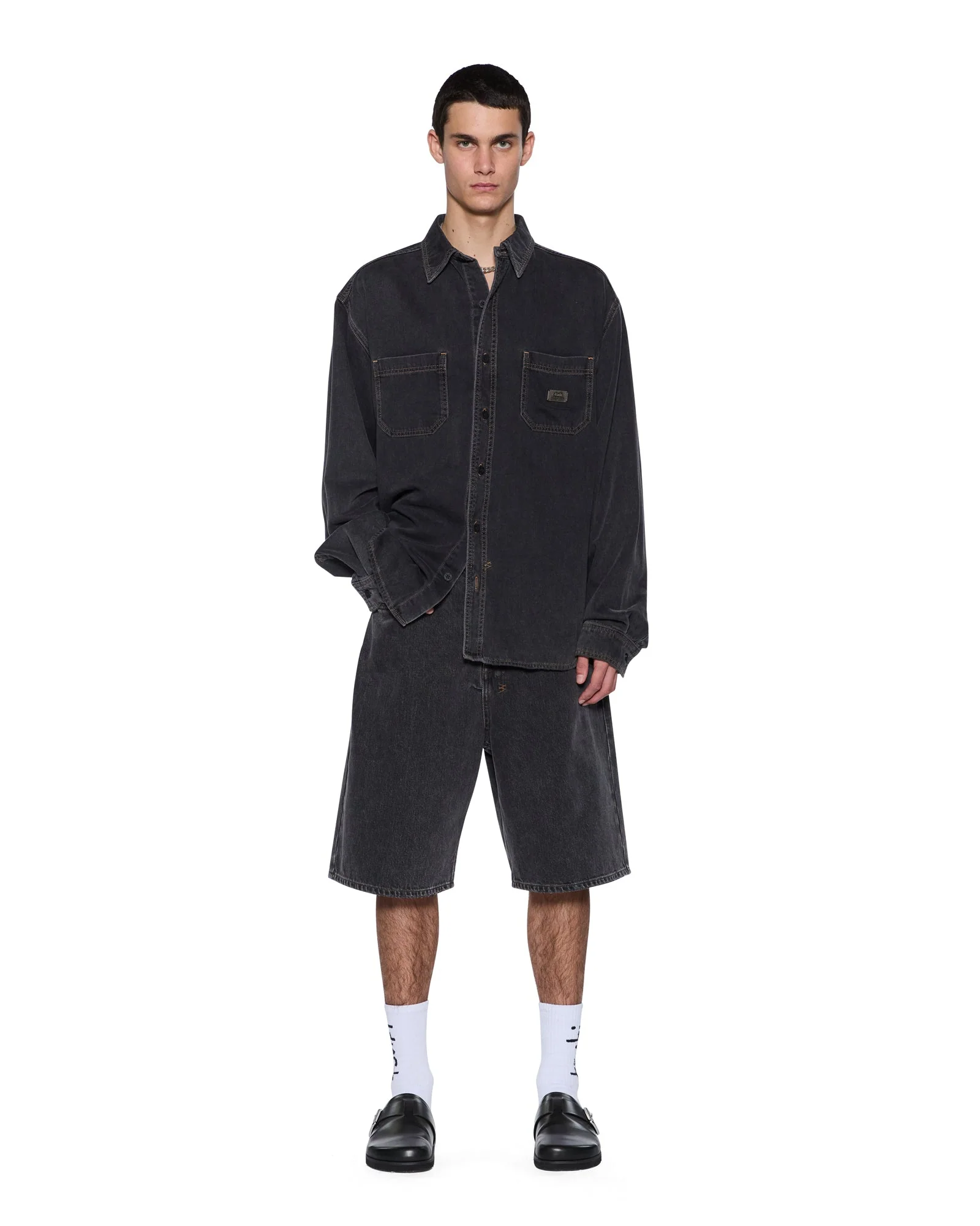 VULTURE DENIM LS SHIRT BAXTER BLACK