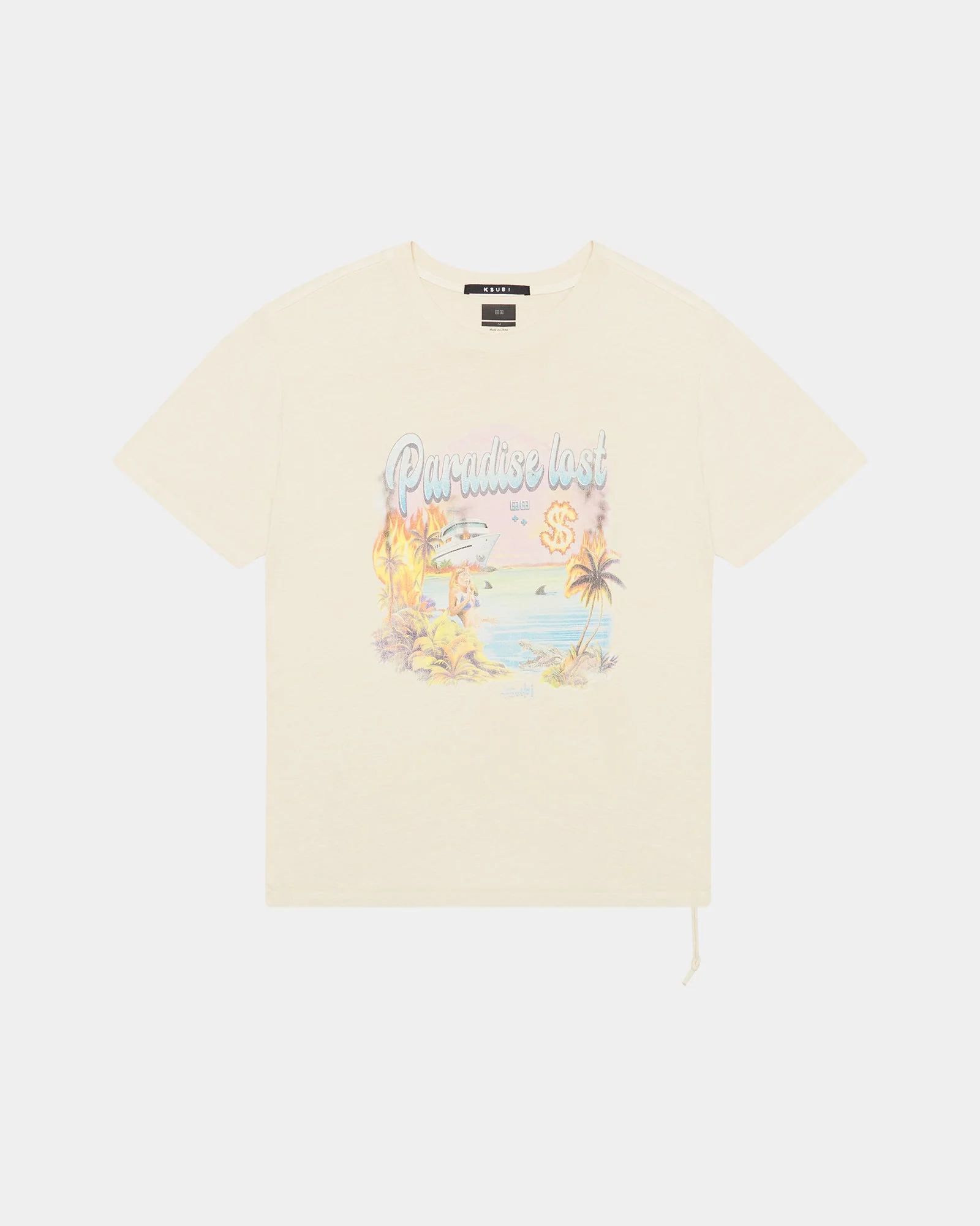 PARADISE BIGGIE SS TEE DUSTY DESERT