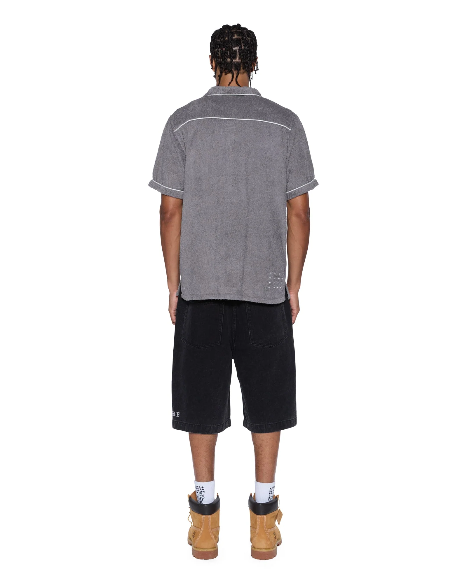 LOUNGE SS RESORT SHIRT CHARCOAL