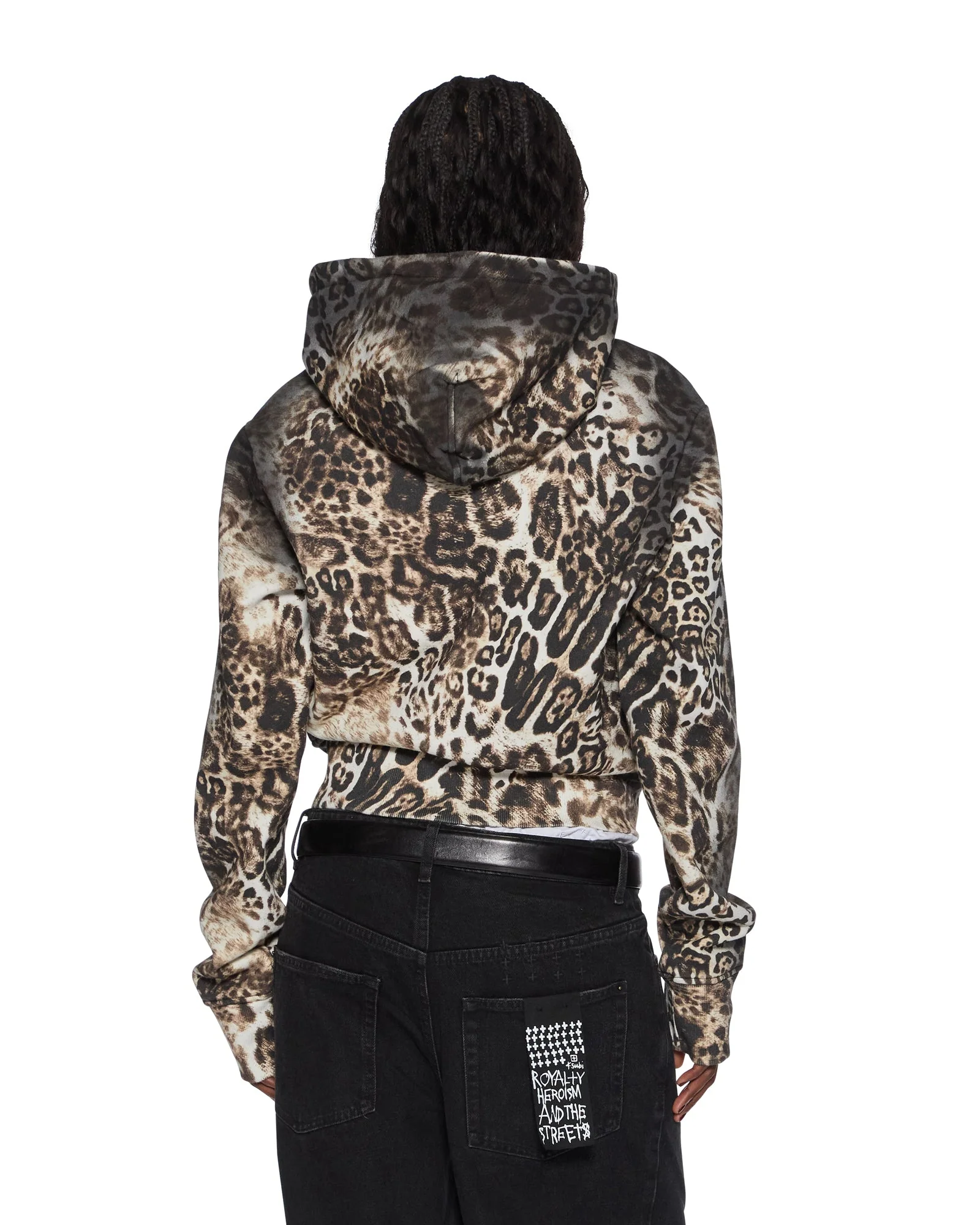 MOWALOLA ZIP HOODIE CHEETAH