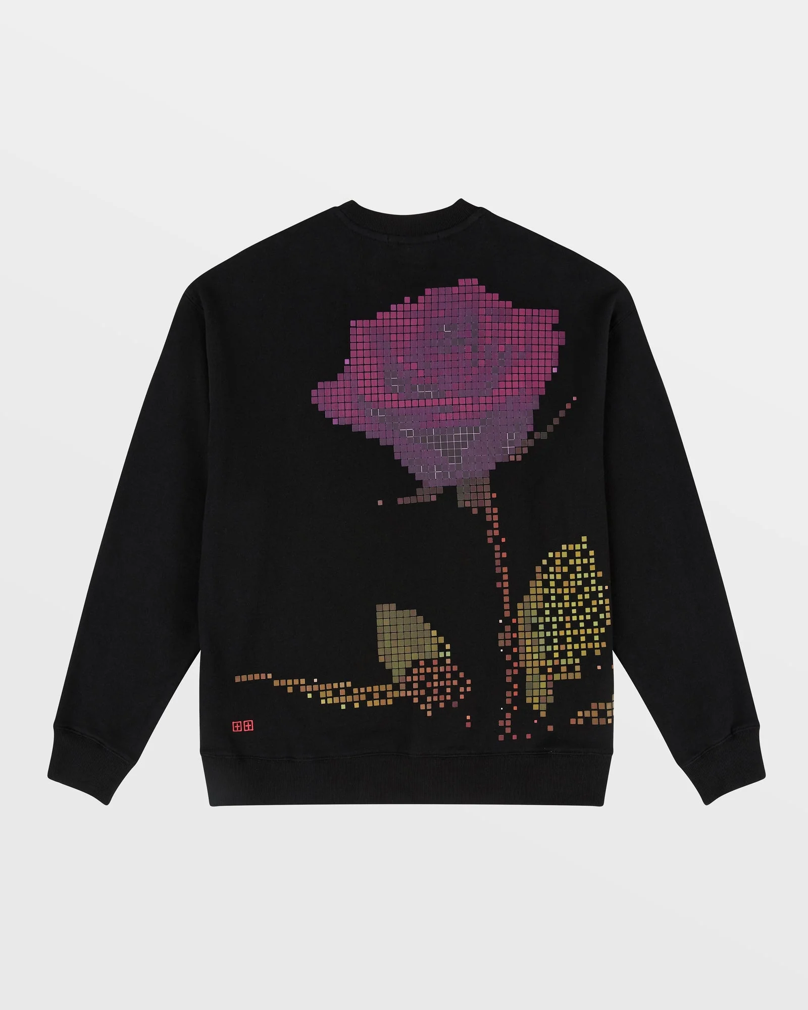 PIXEL BIGGIE CREW JET BLACK