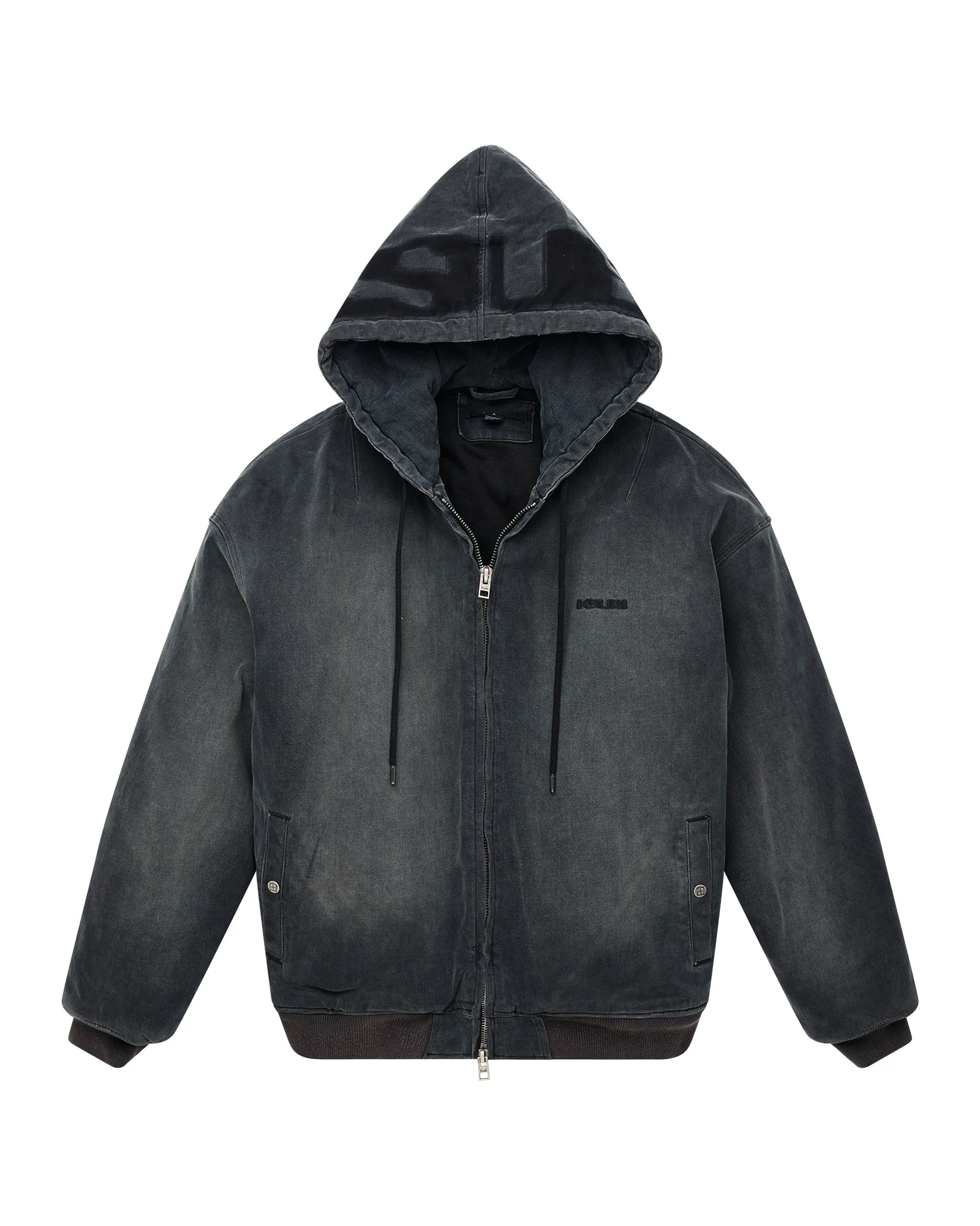 SLOUCH BOMBER JACKET FADED BLACK