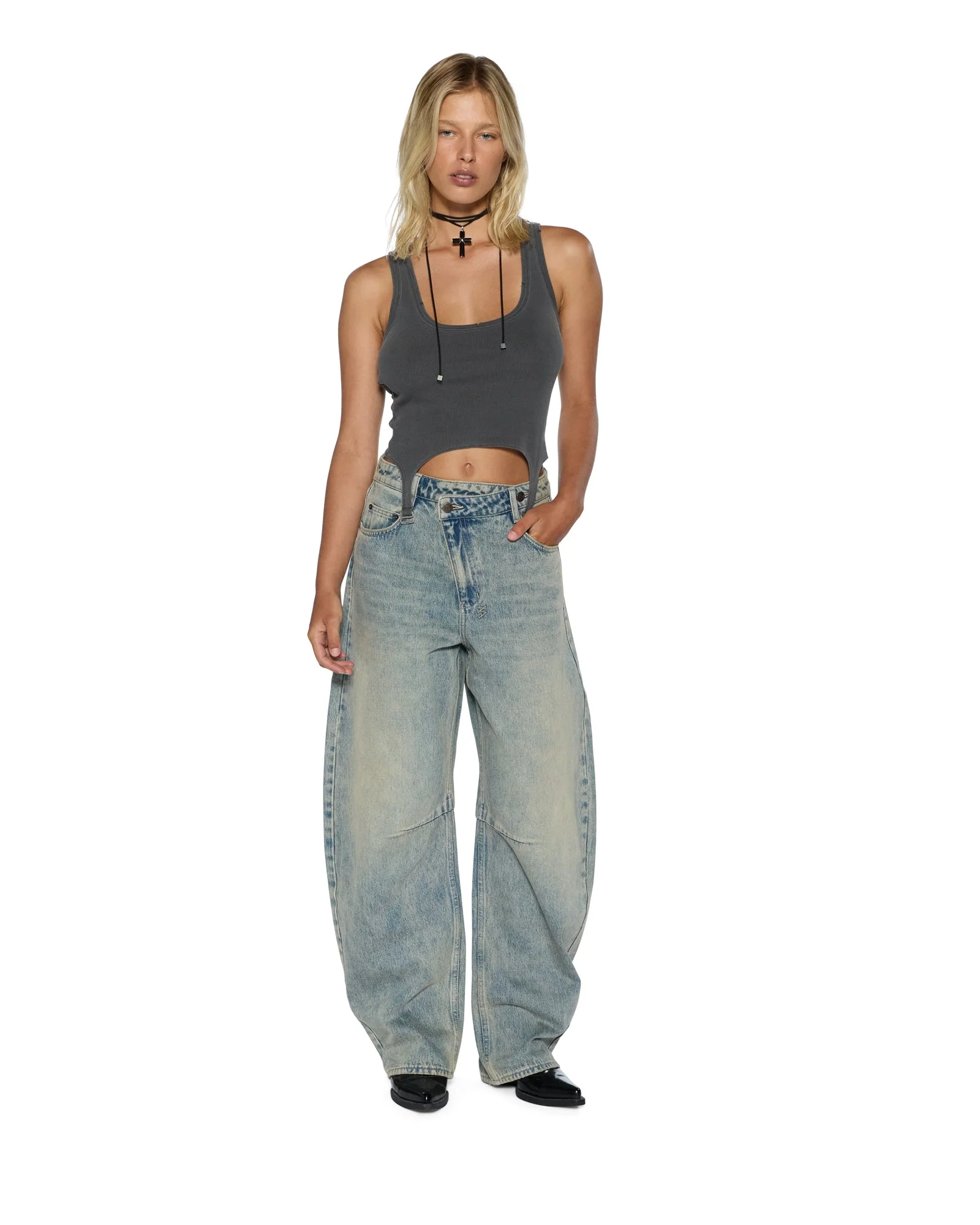 ORIGIN TANK GARTER CHARCOAL