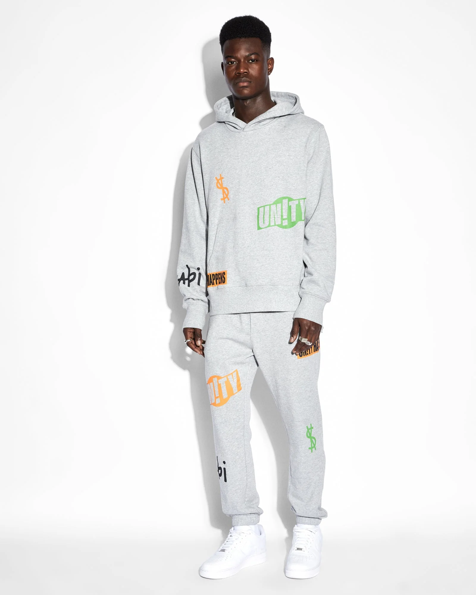 COLLECTIVE KASH HOODIE GREY MARLE