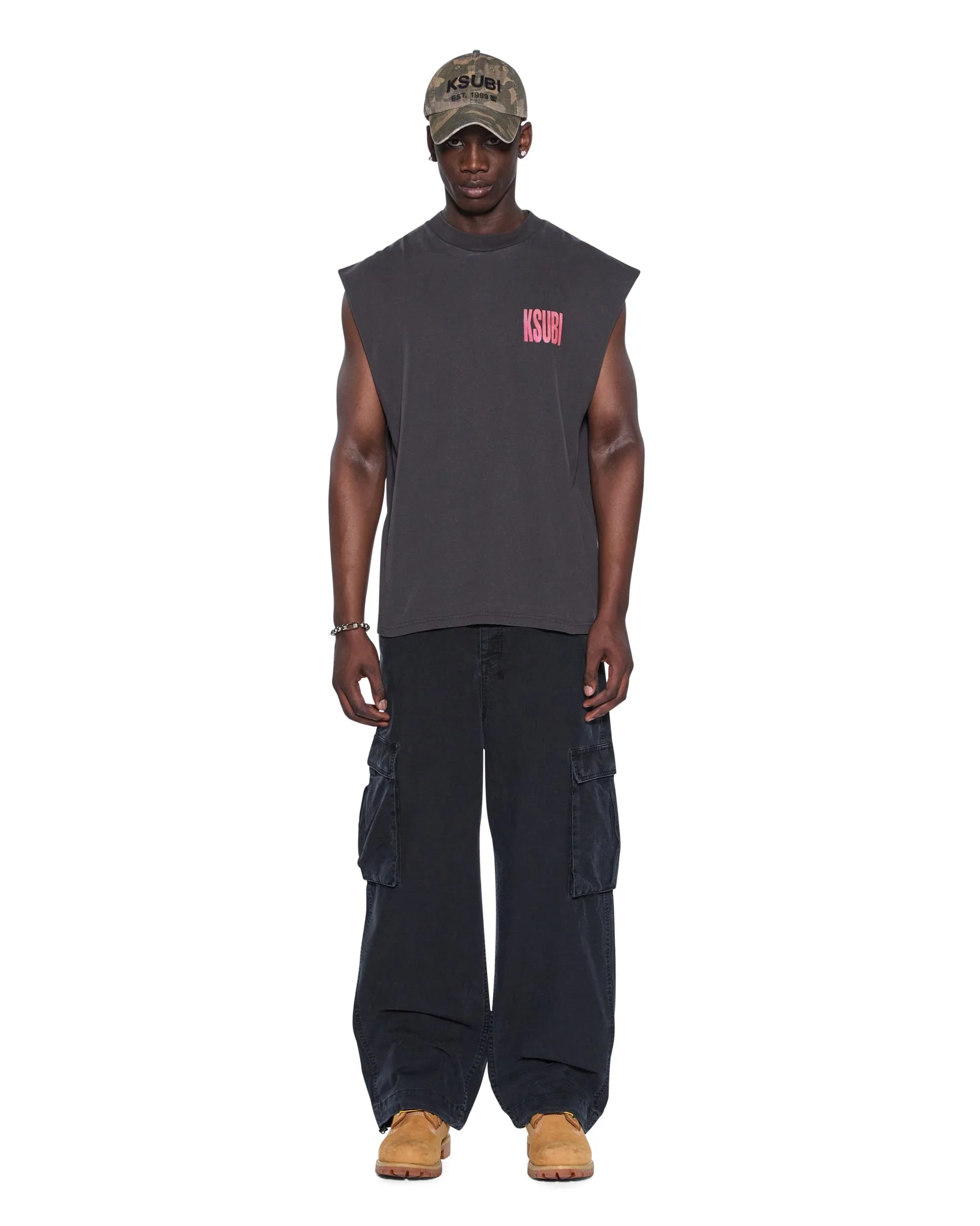 PANTHERA CUT OFF BIGGIE TEE ASH