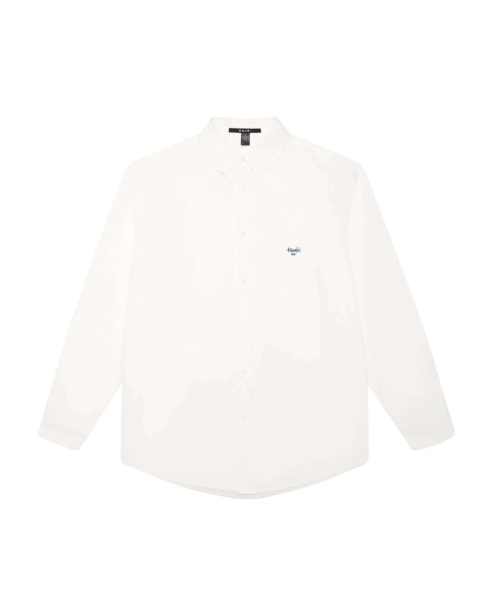 KSIGNATURE BUTTON DOWN LS SHIRT WHITE
