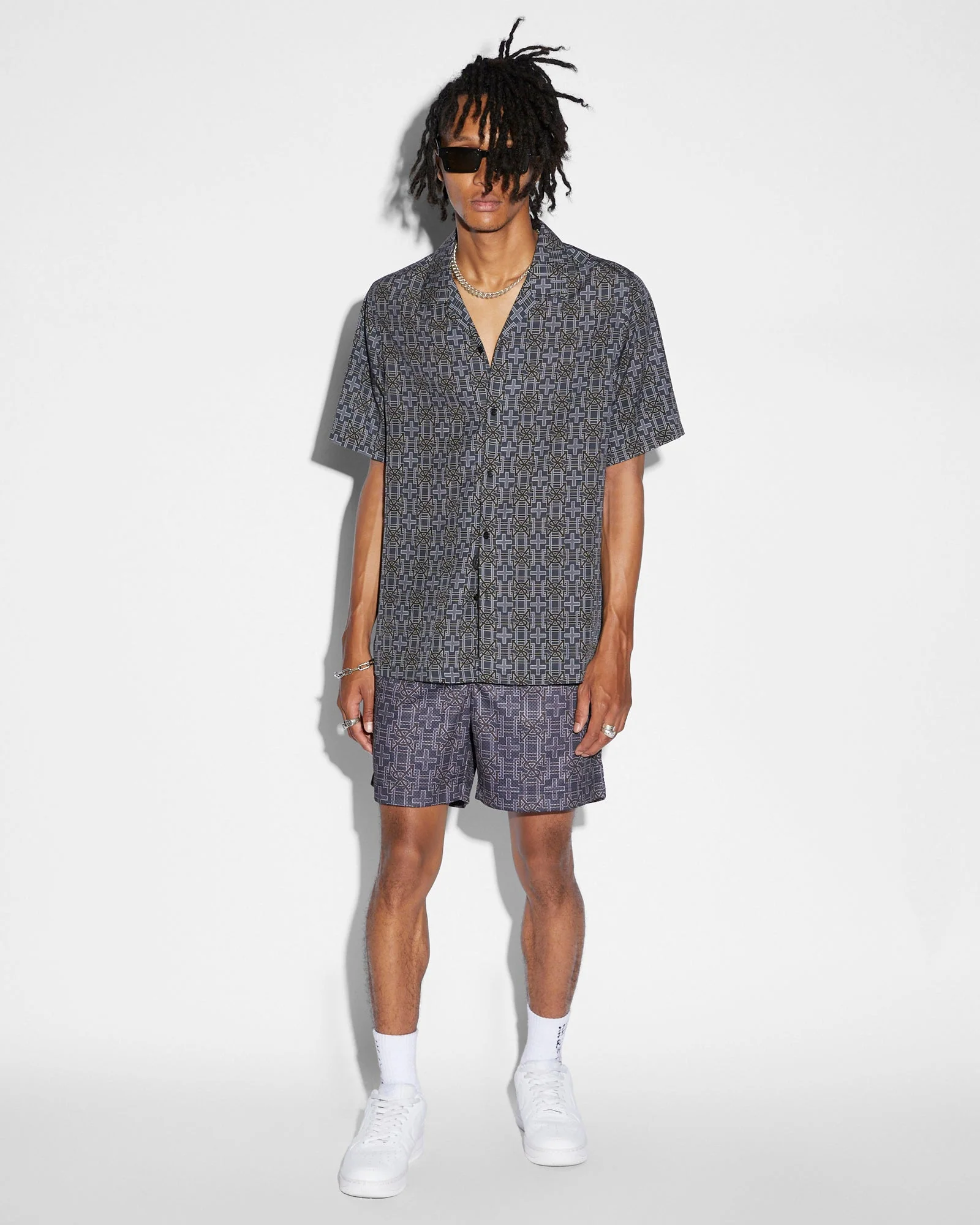 PLUS RESORT SS SHIRT NAVY