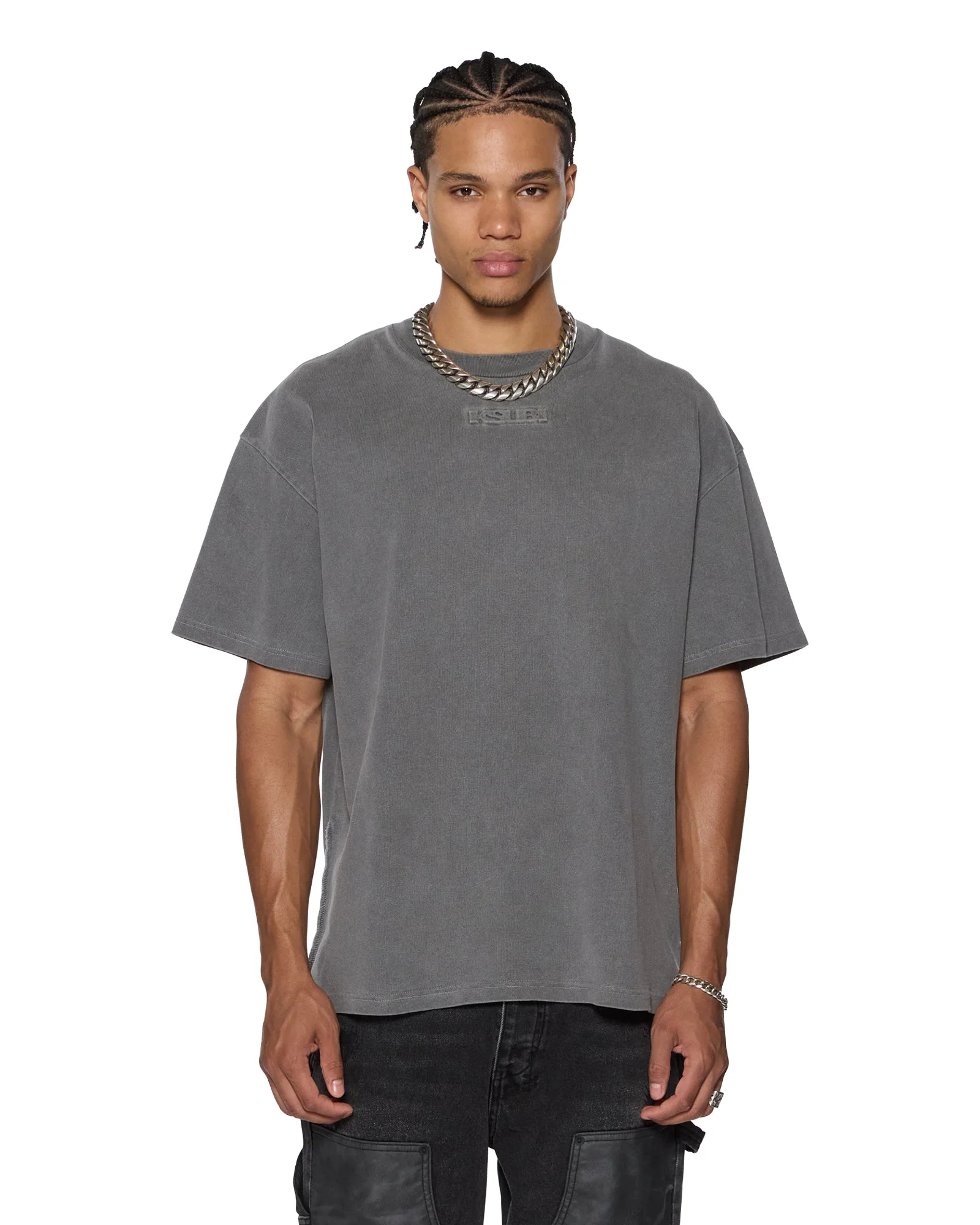 INTRUDER EKCESS SS TEE CHARCOAL