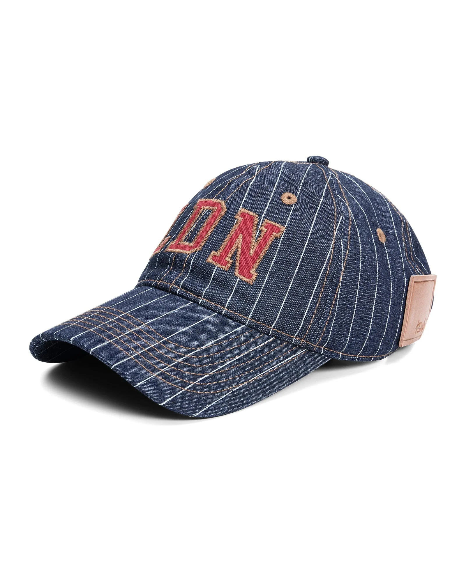LDN RETRO CAP NAVY PINSTRIPE