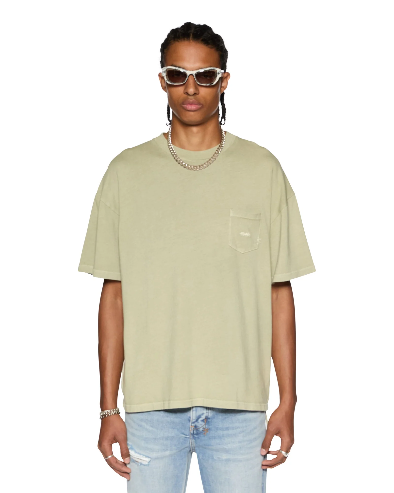 EST POCKET SS TEE GRASS